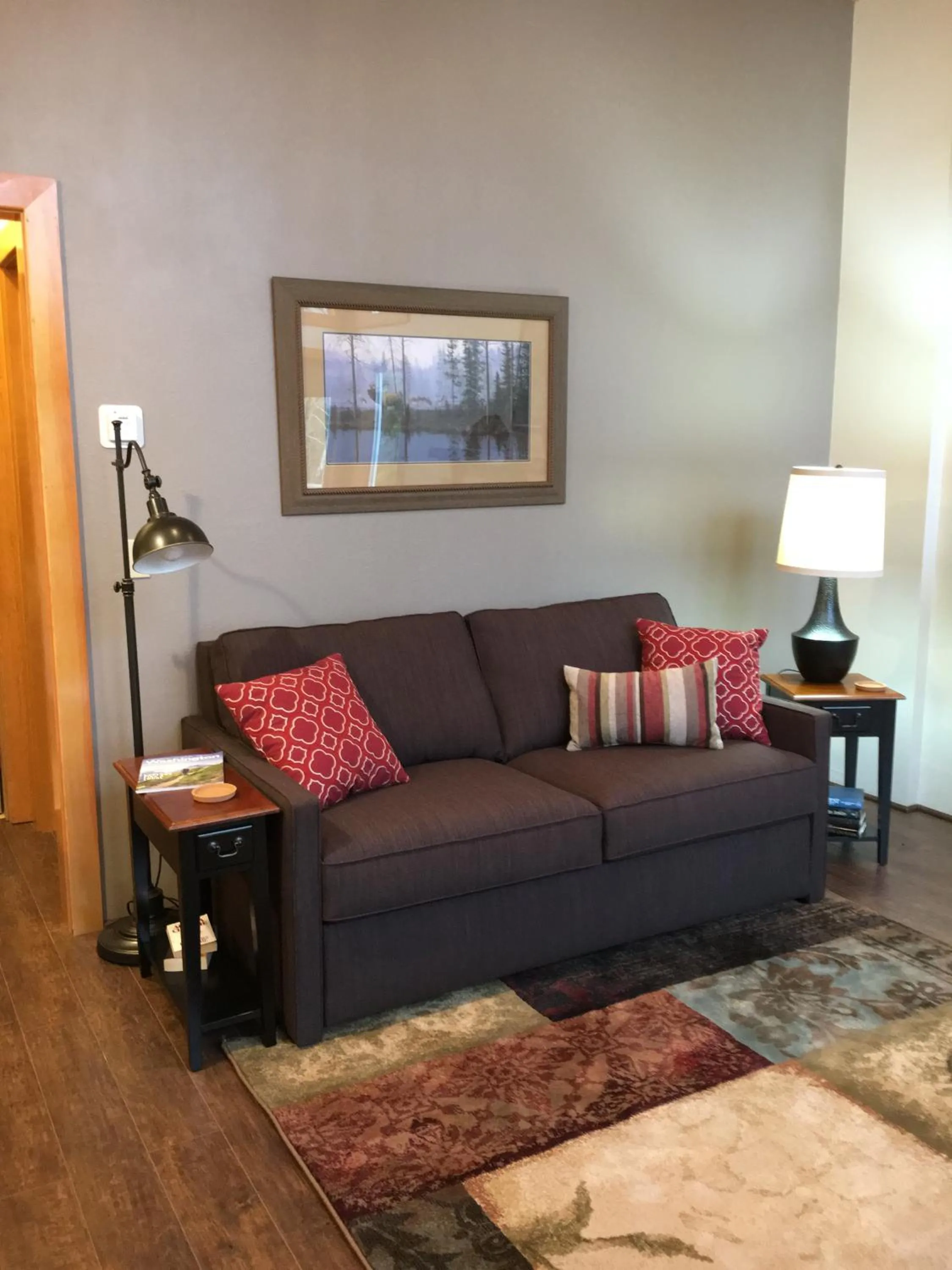 Seating area in Hoh Valley Cabins