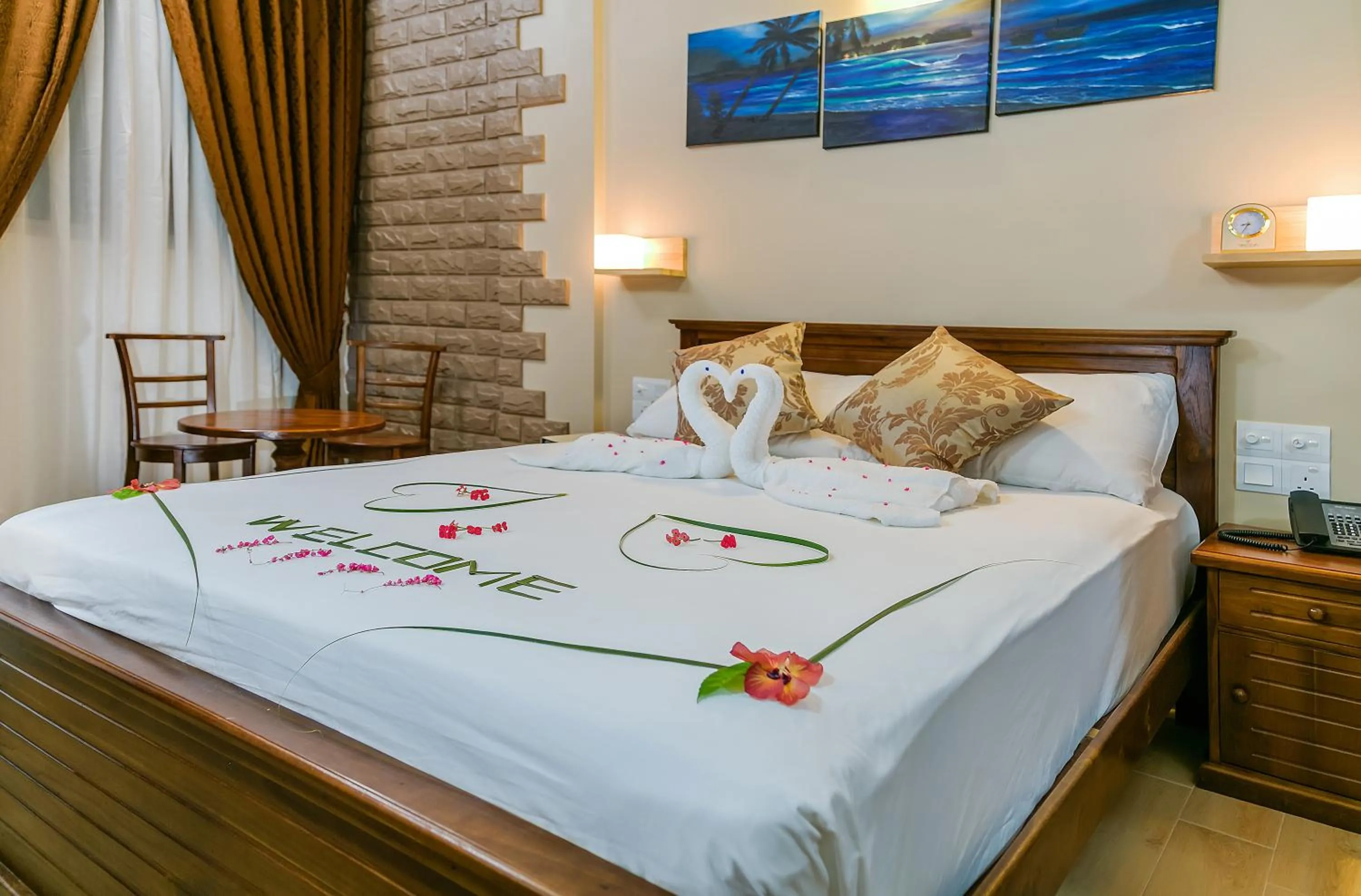 Decorative detail, Bed in The Vinorva Maldives