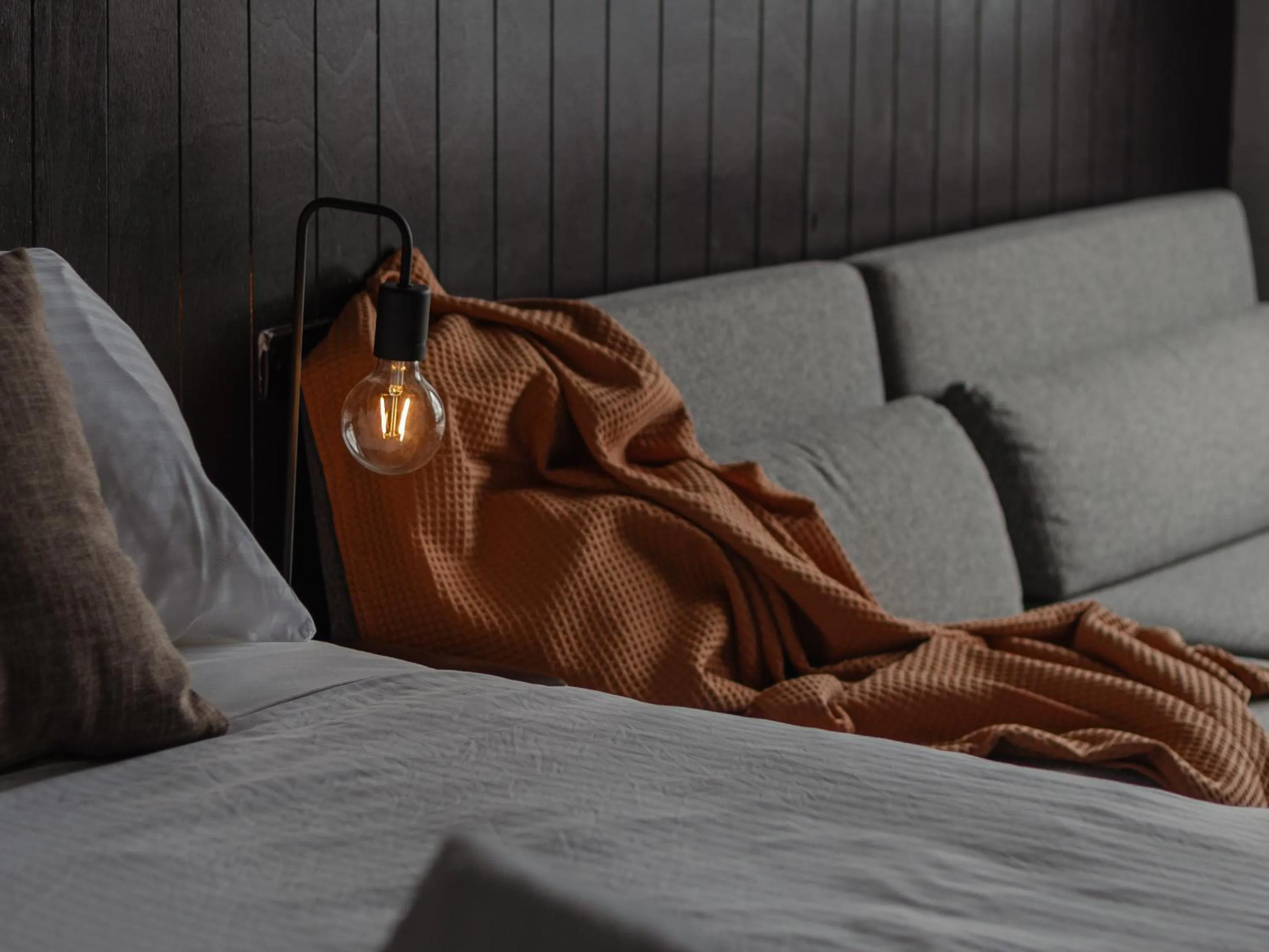 Seating area, Bed in m hotel