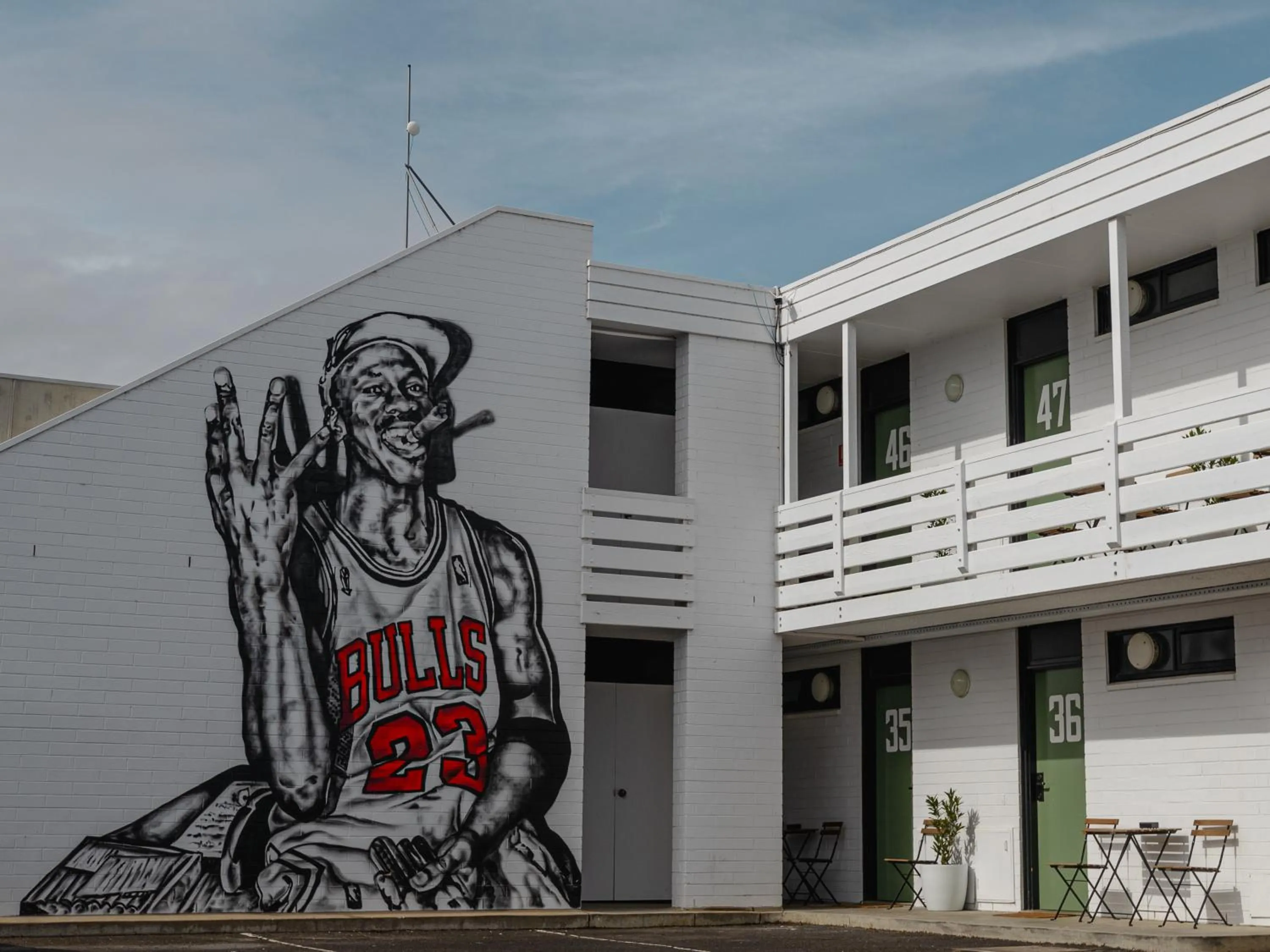 Property building in m hotel