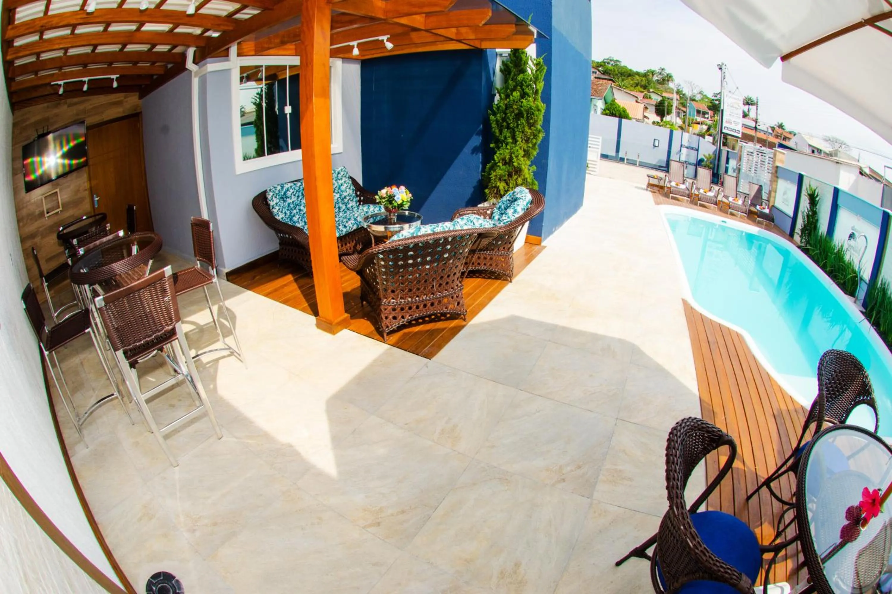 Patio in Pousada Villarejo Armação