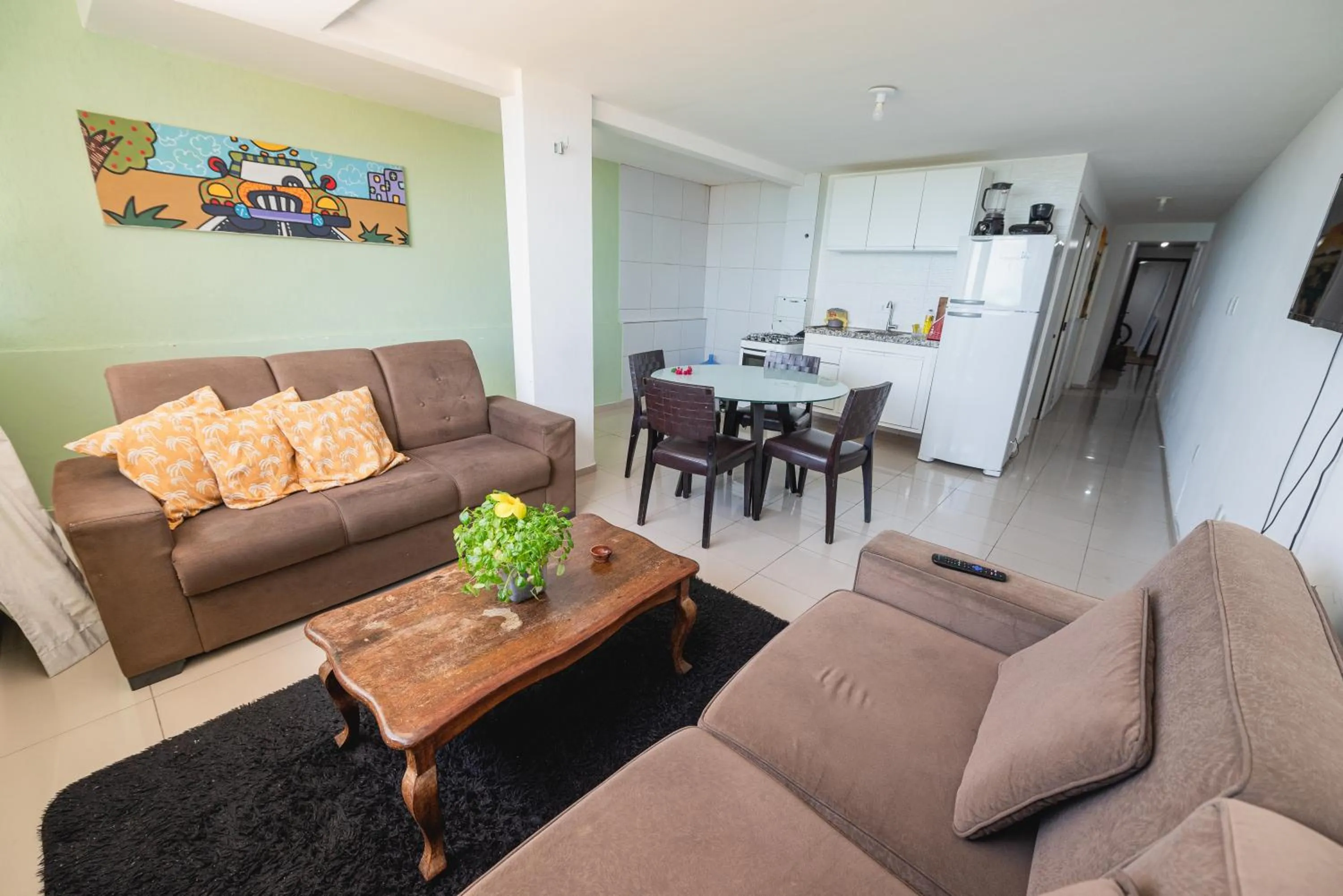 Living room in Apartamentos Natal Ponta Negra Vista Espetacular para o Mar