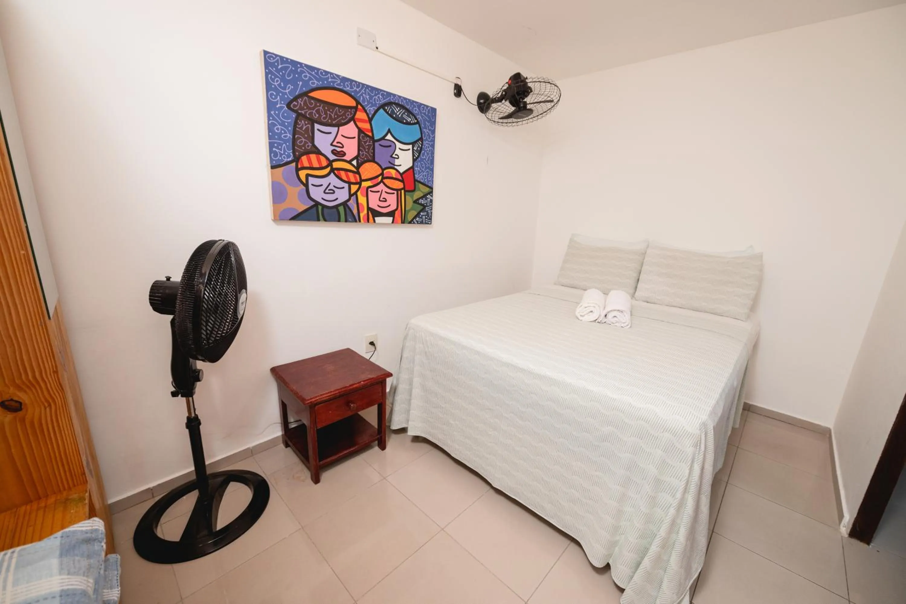 Bed in Apartamentos Natal Ponta Negra Vista Espetacular para o Mar