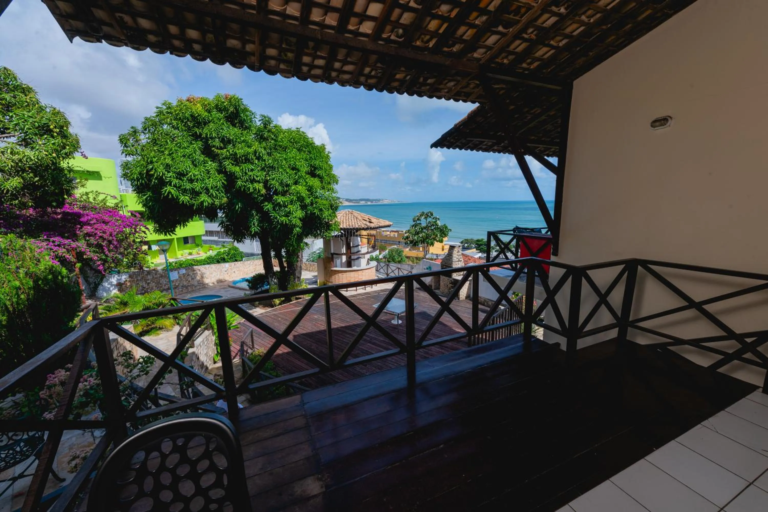 Balcony/Terrace in Apartamentos Natal Ponta Negra Vista Espetacular para o Mar