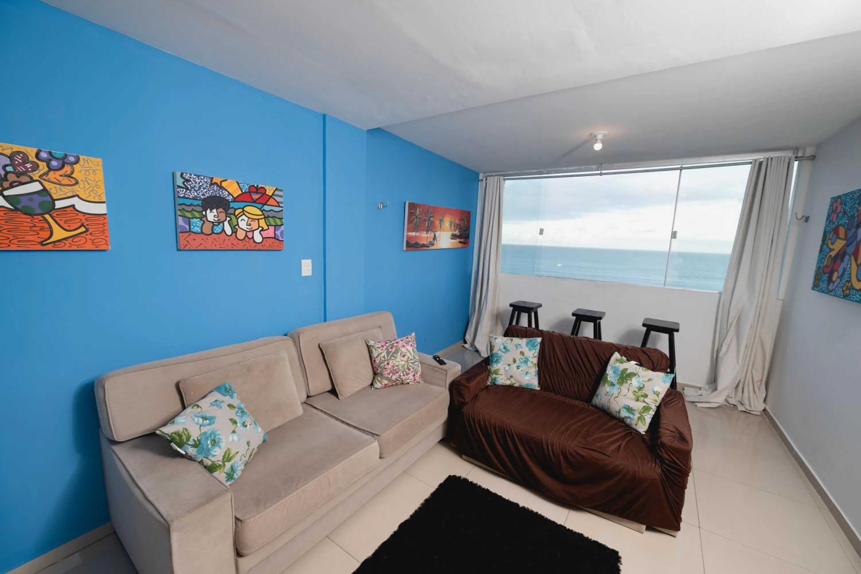 Living room in Apartamentos Natal Ponta Negra Vista Espetacular para o Mar