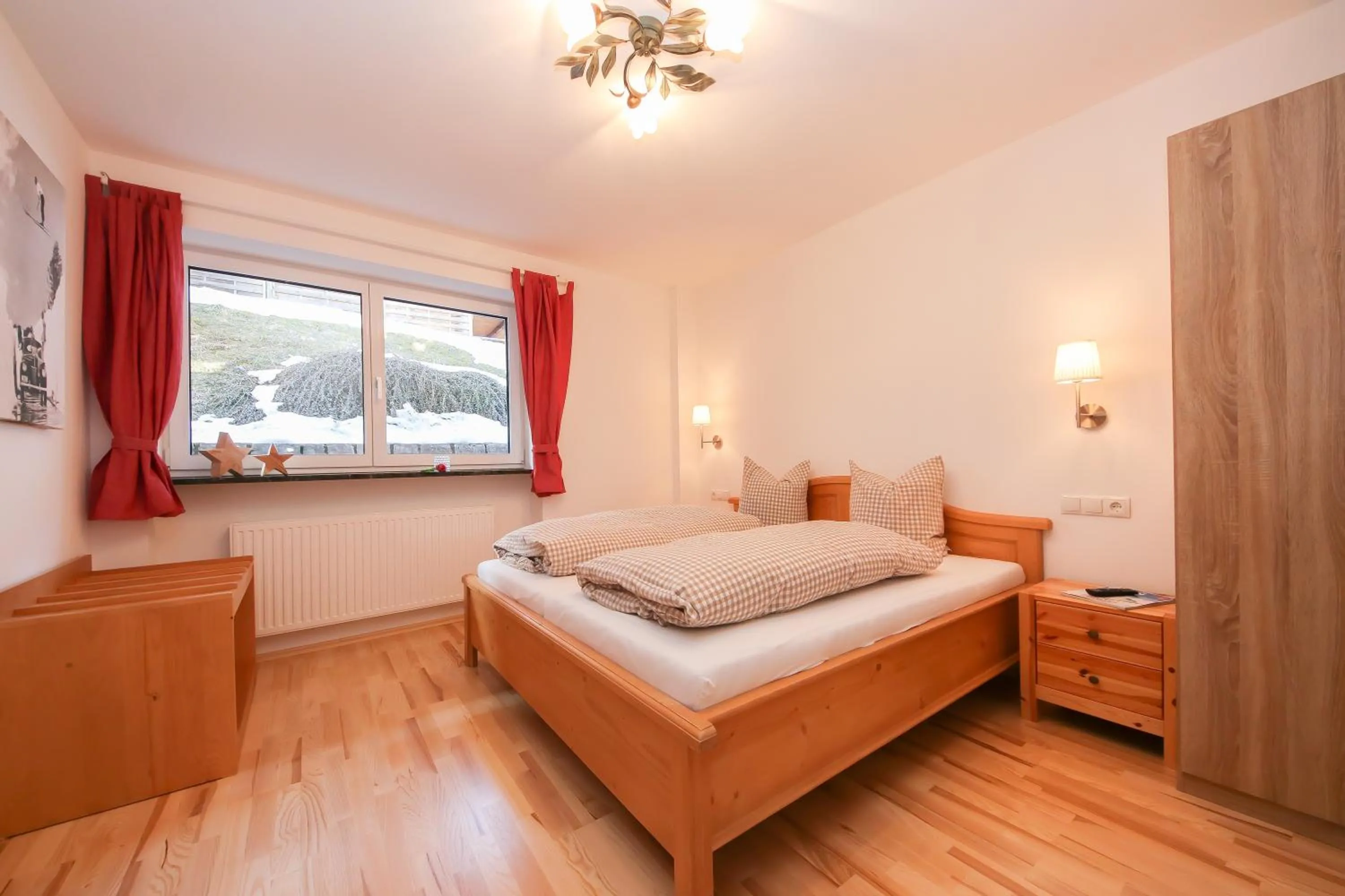 Bed in Ferienwohnungen Wartbichler