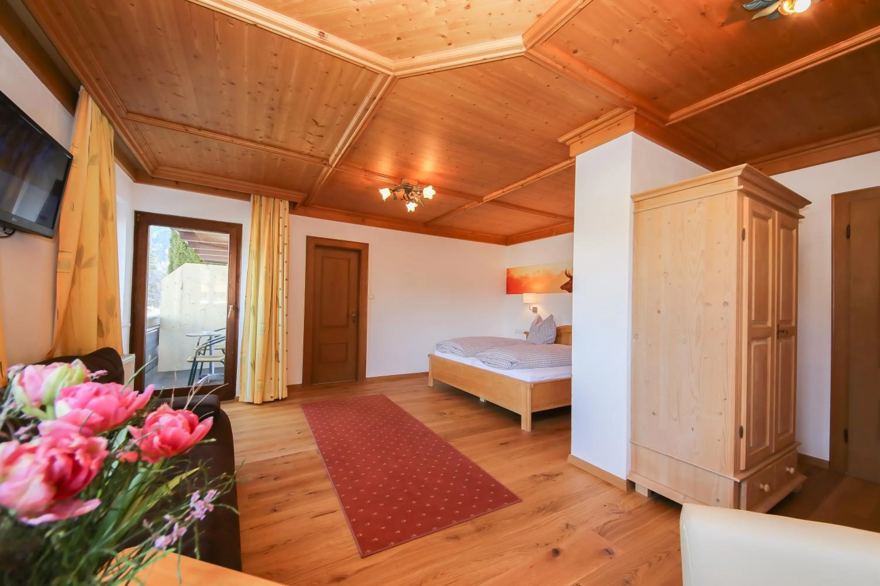 Bed in Ferienwohnungen Wartbichler