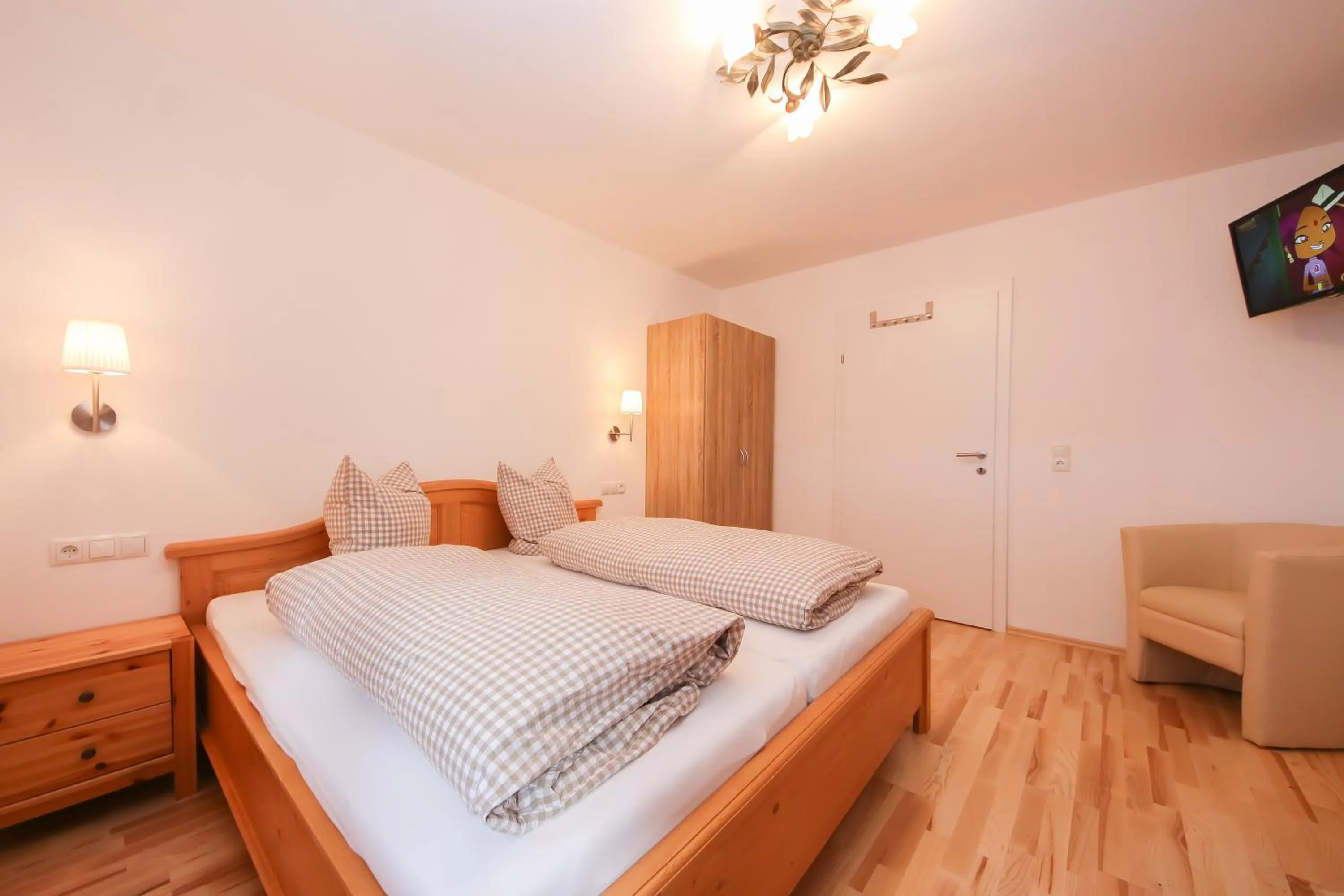Bed in Ferienwohnungen Wartbichler