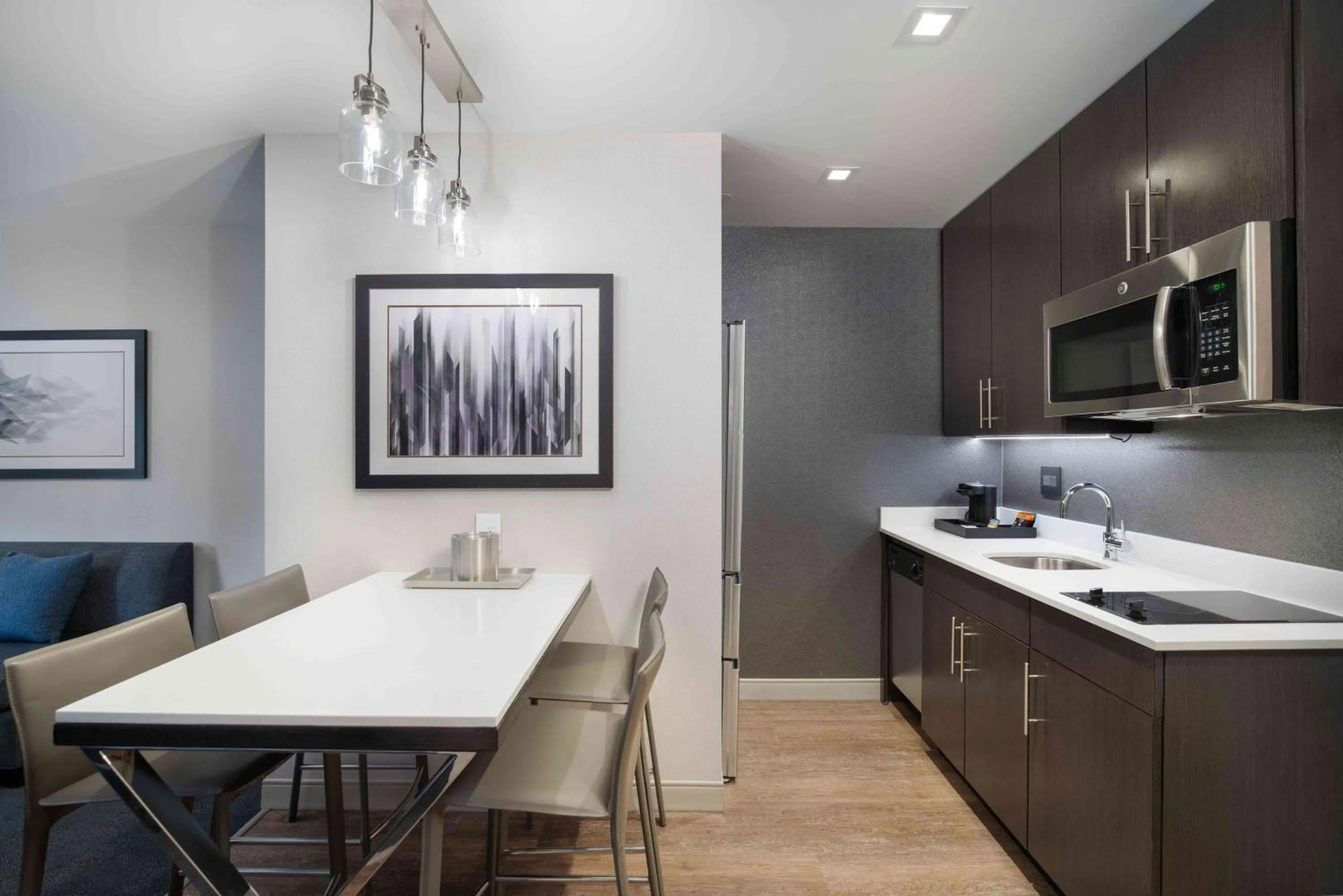 Kitchen or kitchenette in Homewood Suites By Hilton Boston Logan Airport Chelsea