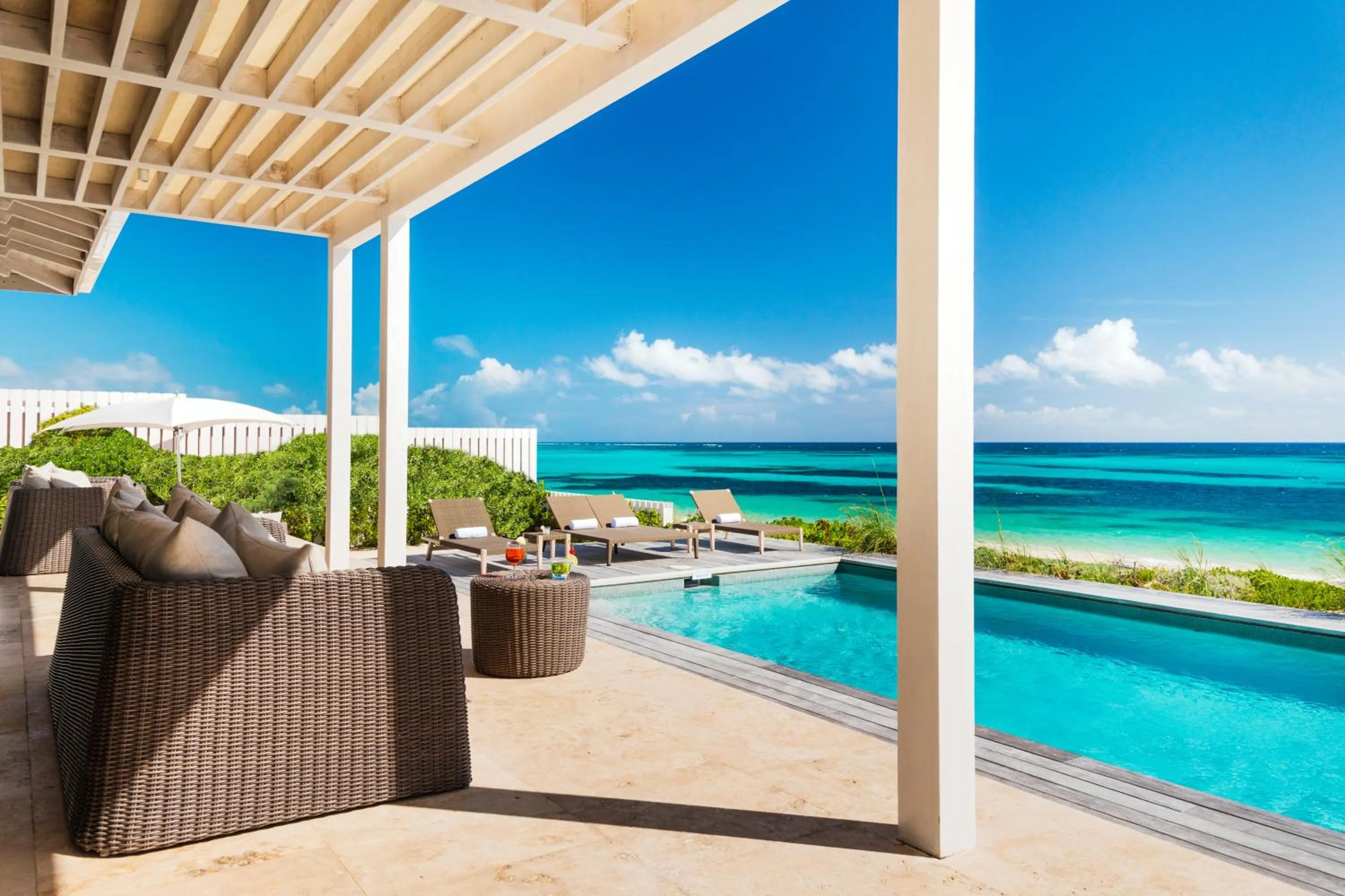 Patio in Sailrock South Caicos, Small Luxury Hotels of the World