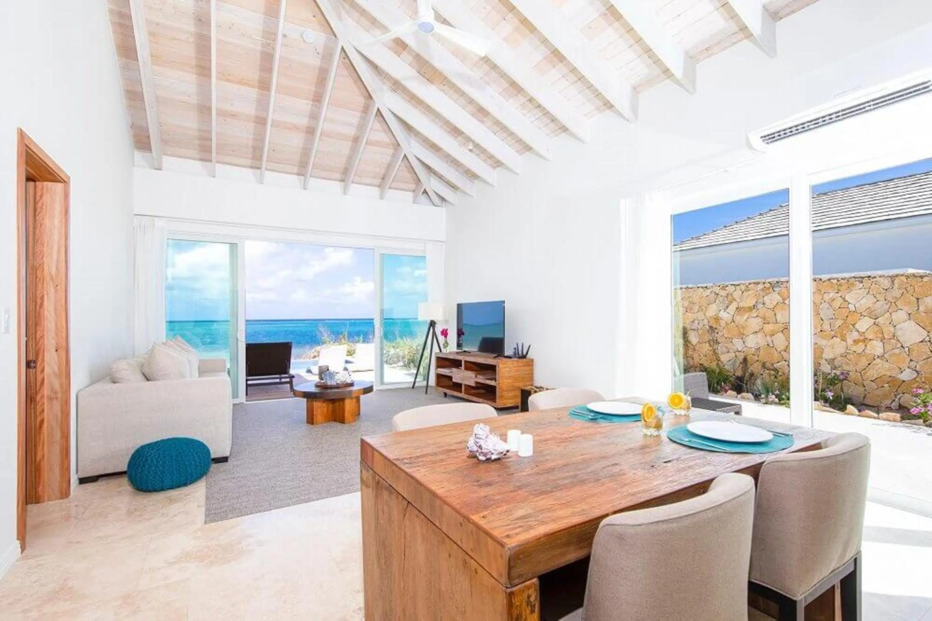 Living room in Sailrock South Caicos, Small Luxury Hotels of the World