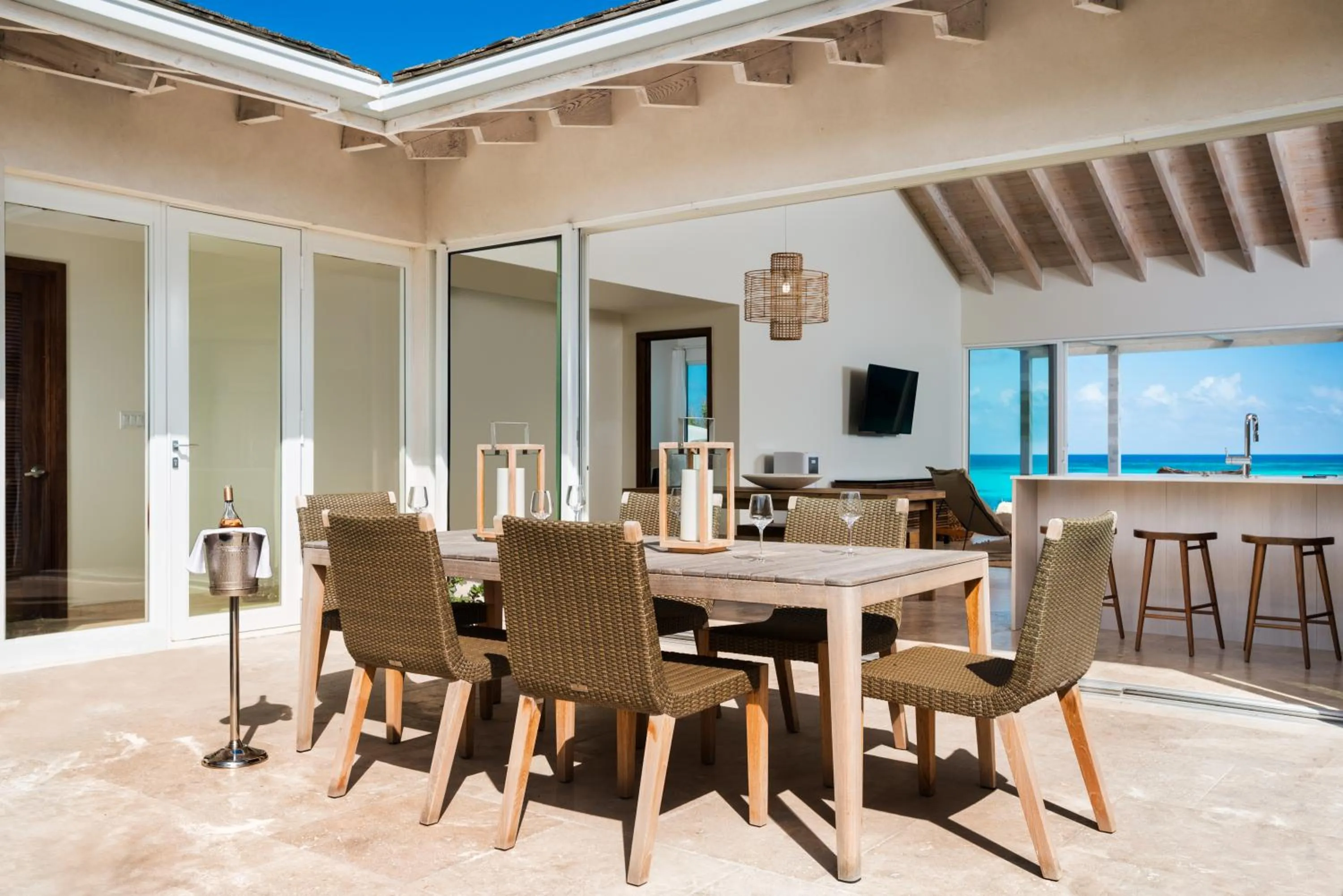 Patio in Sailrock South Caicos, Small Luxury Hotels of the World