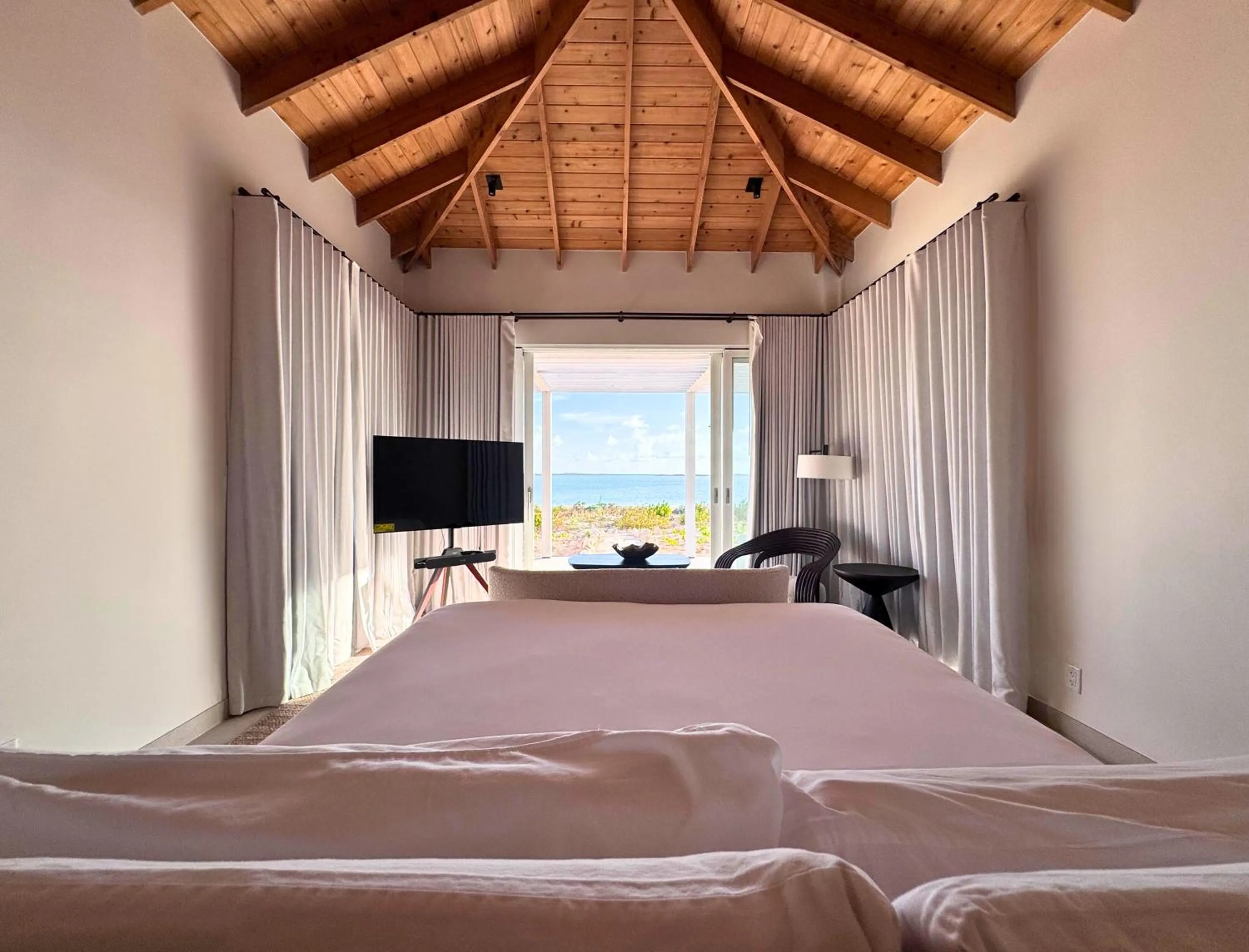 View (from property/room), Bed in Sailrock South Caicos, Small Luxury Hotels of the World