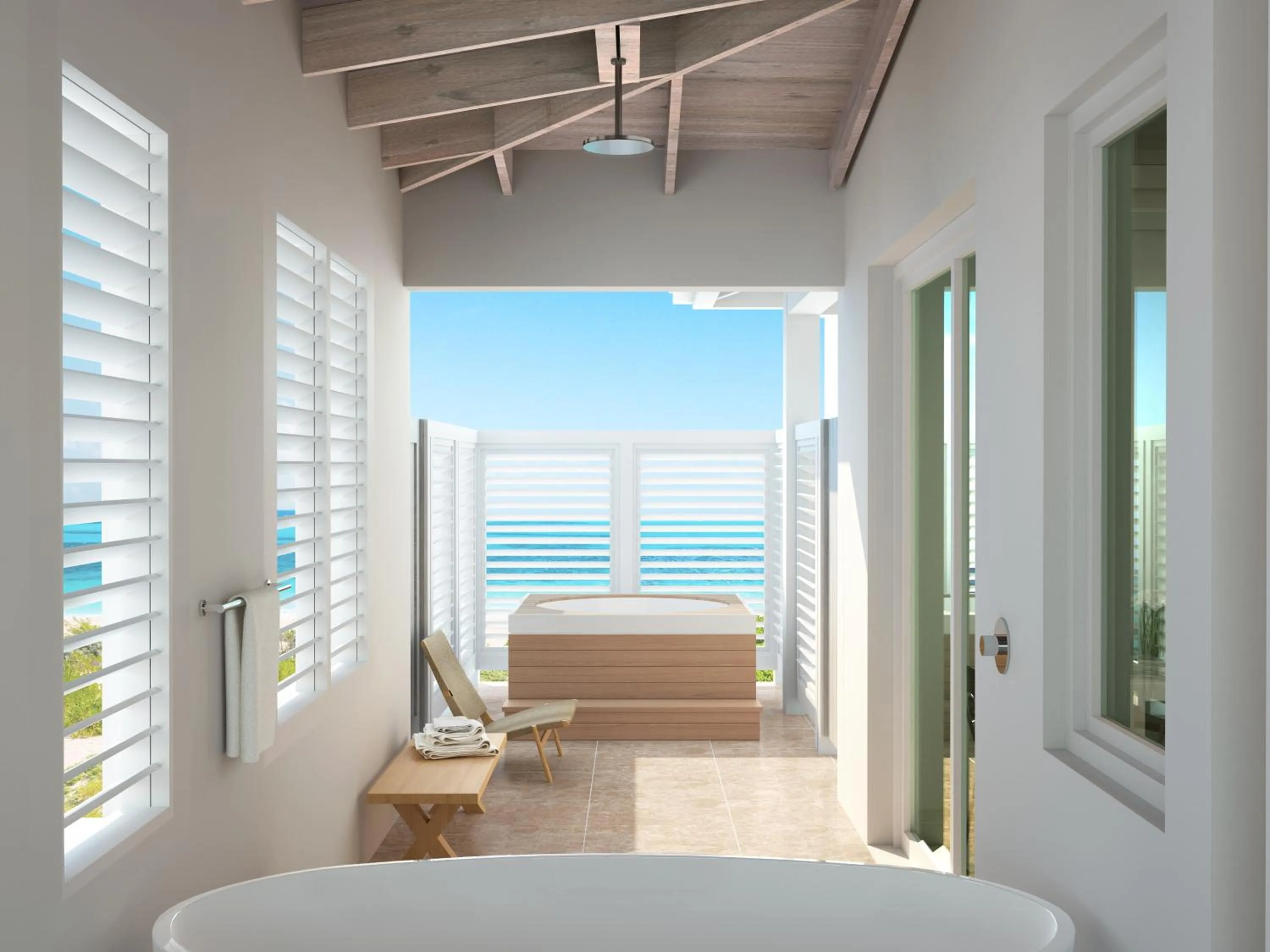 Bathroom in Sailrock South Caicos, Small Luxury Hotels of the World