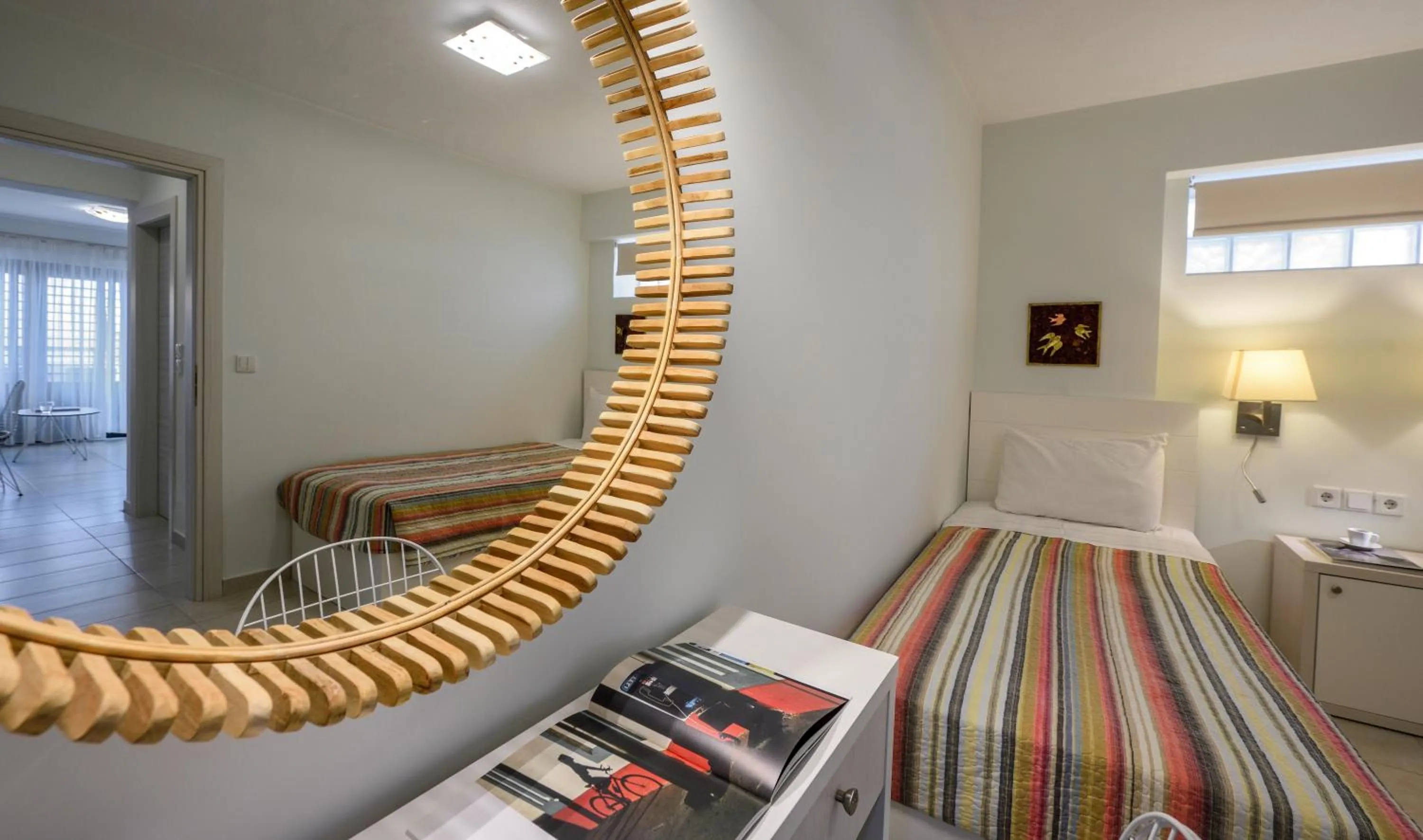 Bed in Elpiniki Luxury Apartments
