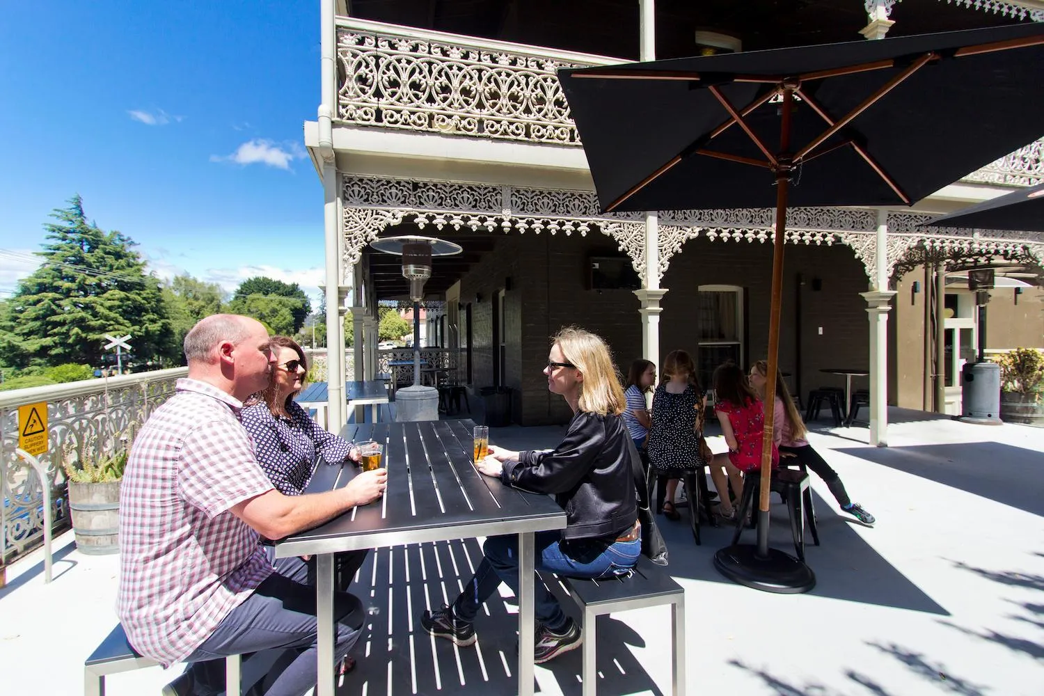 Patio in Deloraine Hotel