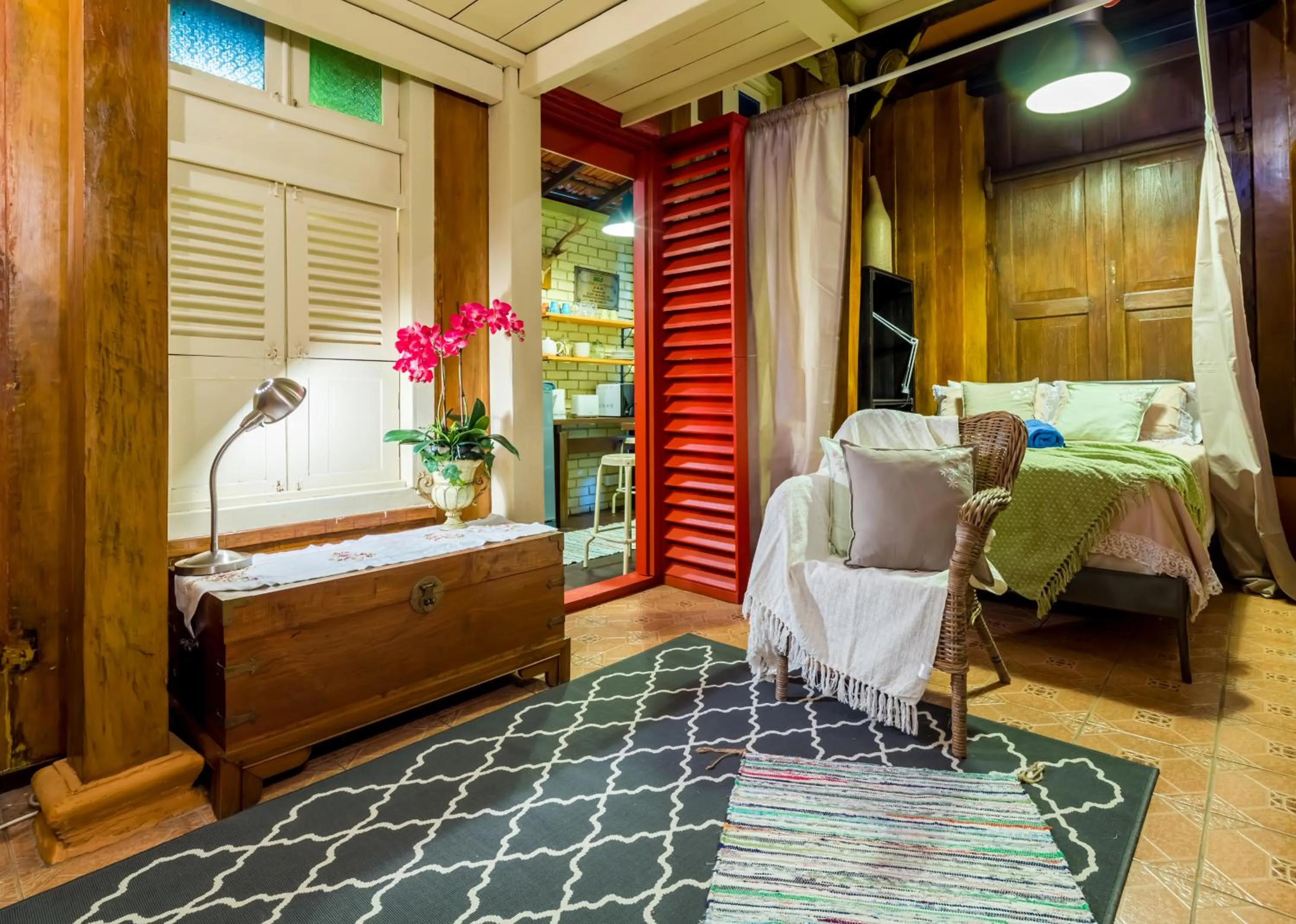 Photo of the whole room, Bed in Classic Malay House in KL City Centre