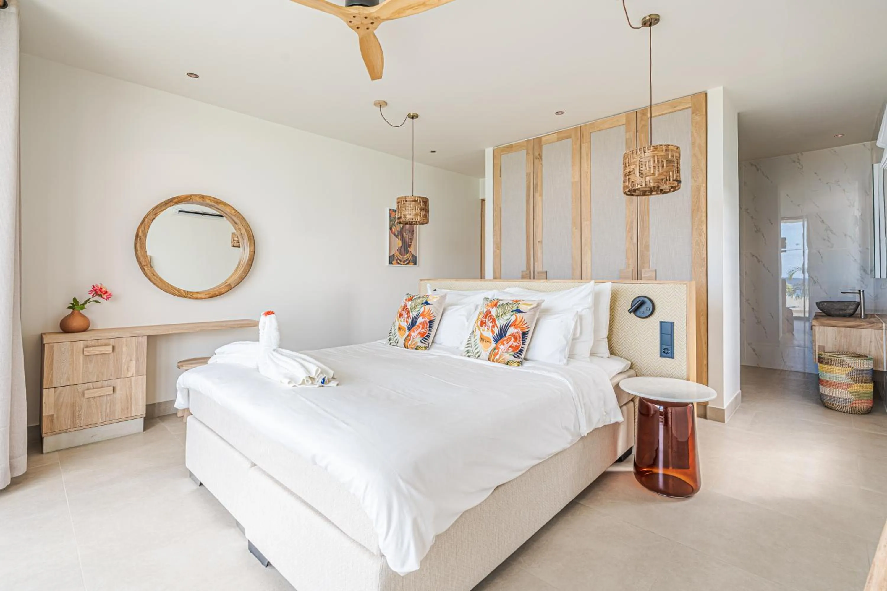 Bedroom, Bed in Van der Valk Plaza Beach & Dive Resort Bonaire - ALL INCLUSIVE