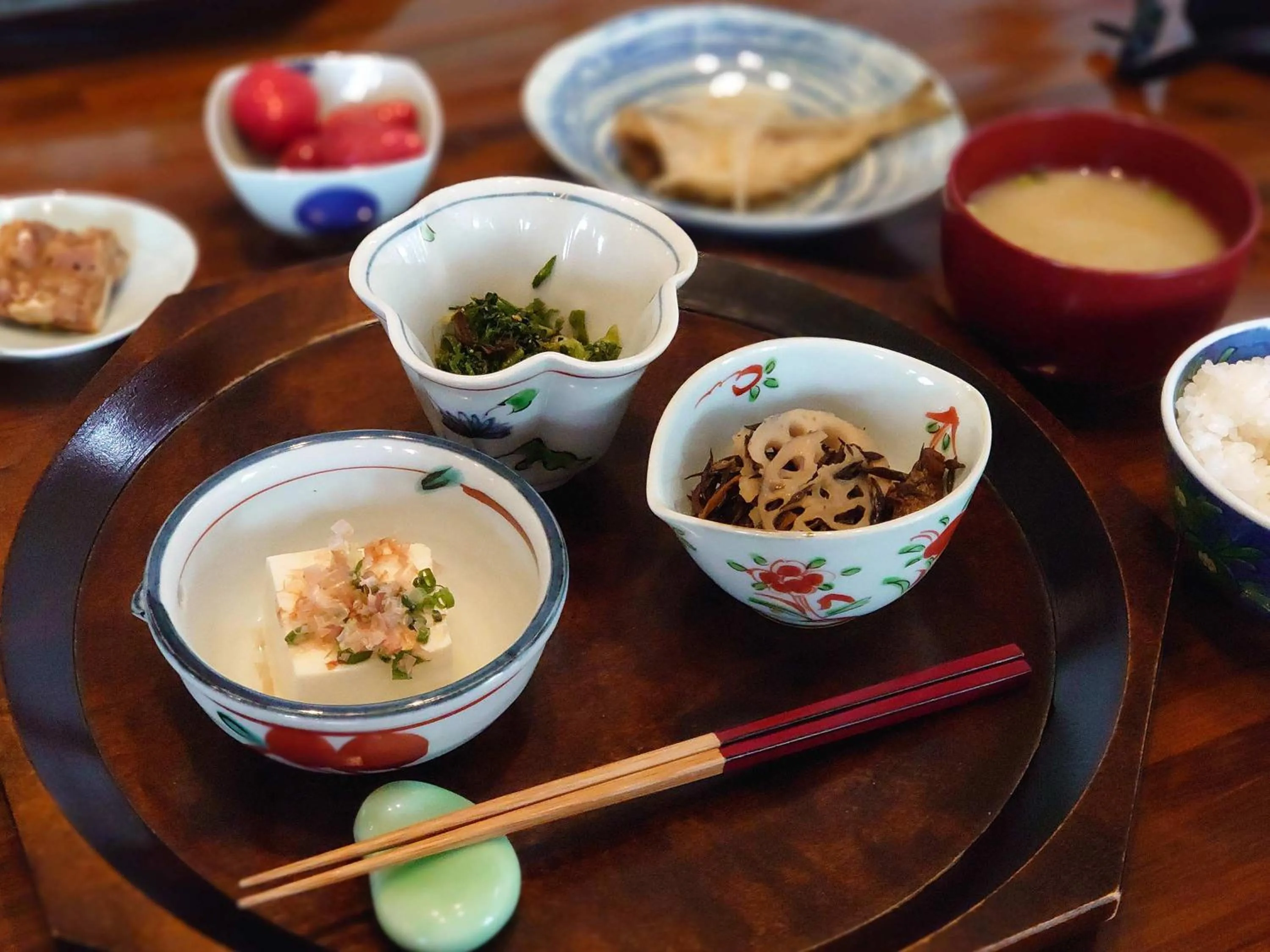 Breakfast in Yufuin Onsen Auberge Kunugiya