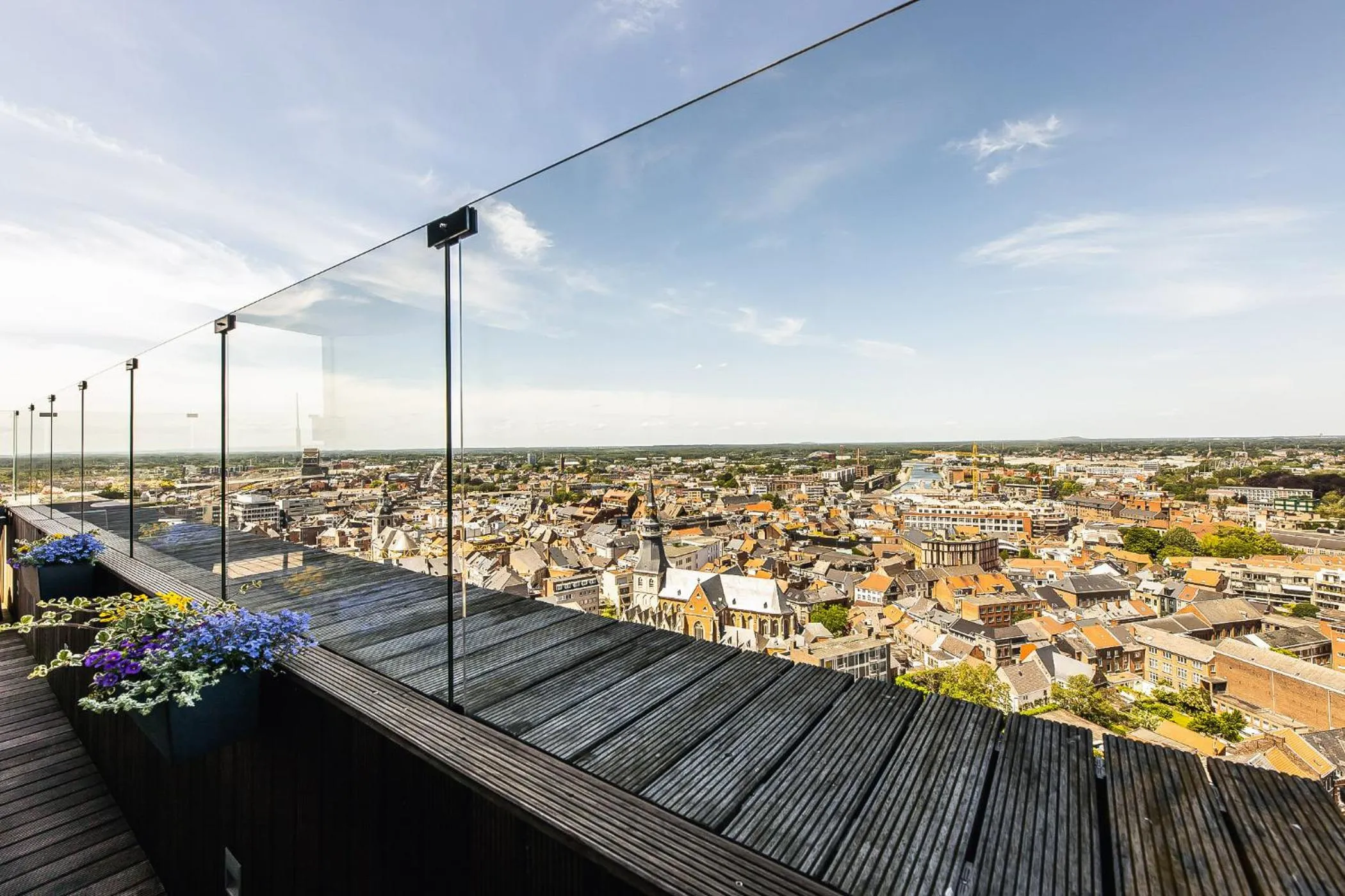 City view in Radisson Blu Hotel, Hasselt