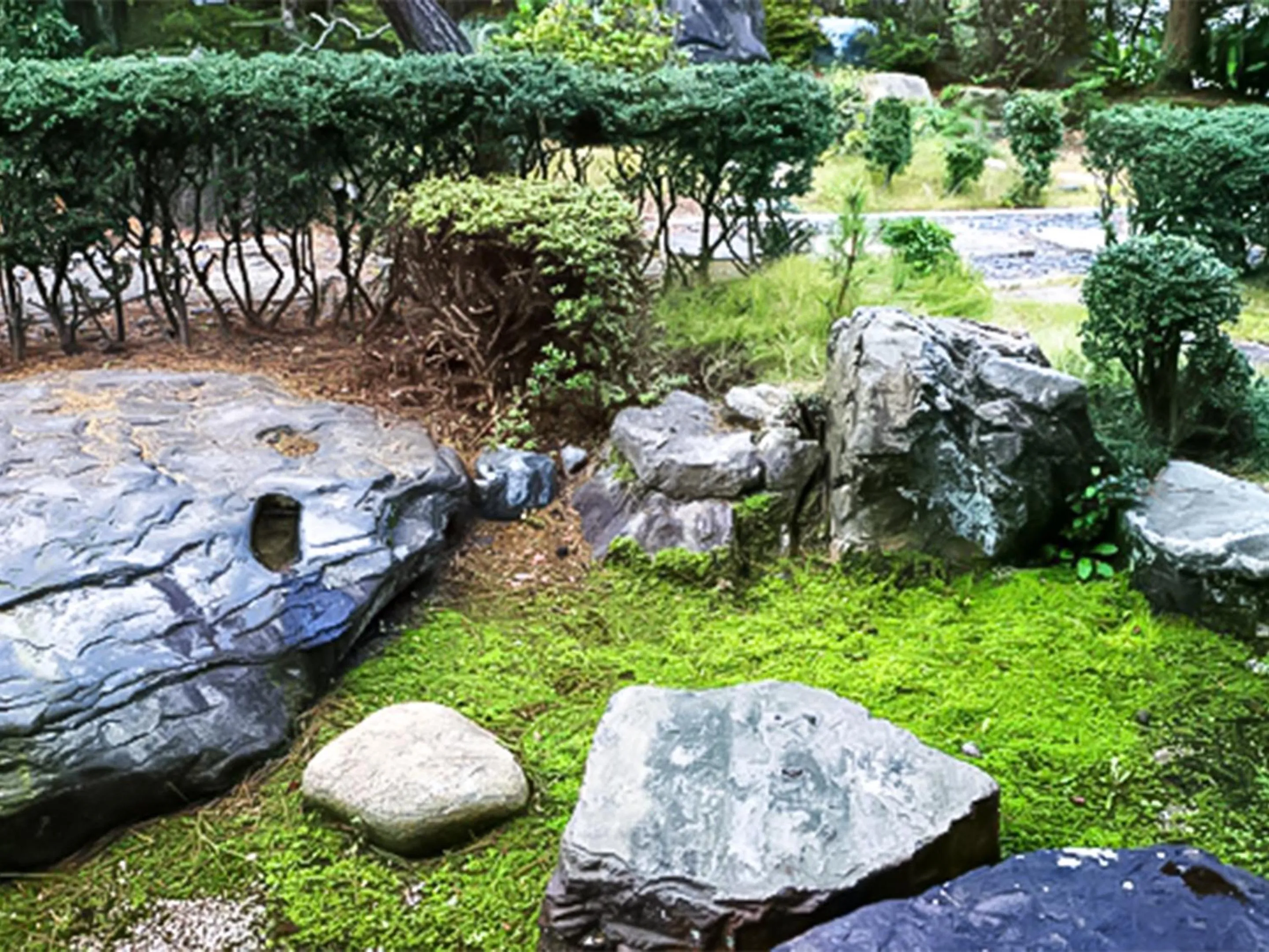 Garden in Ryokan Karasawa
