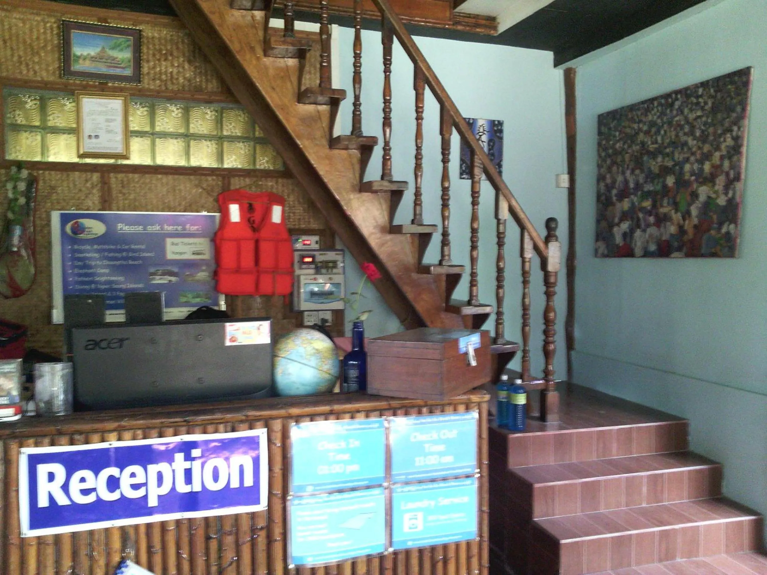 Lobby or reception in Soe Ko Ko Beach House & Restaurant