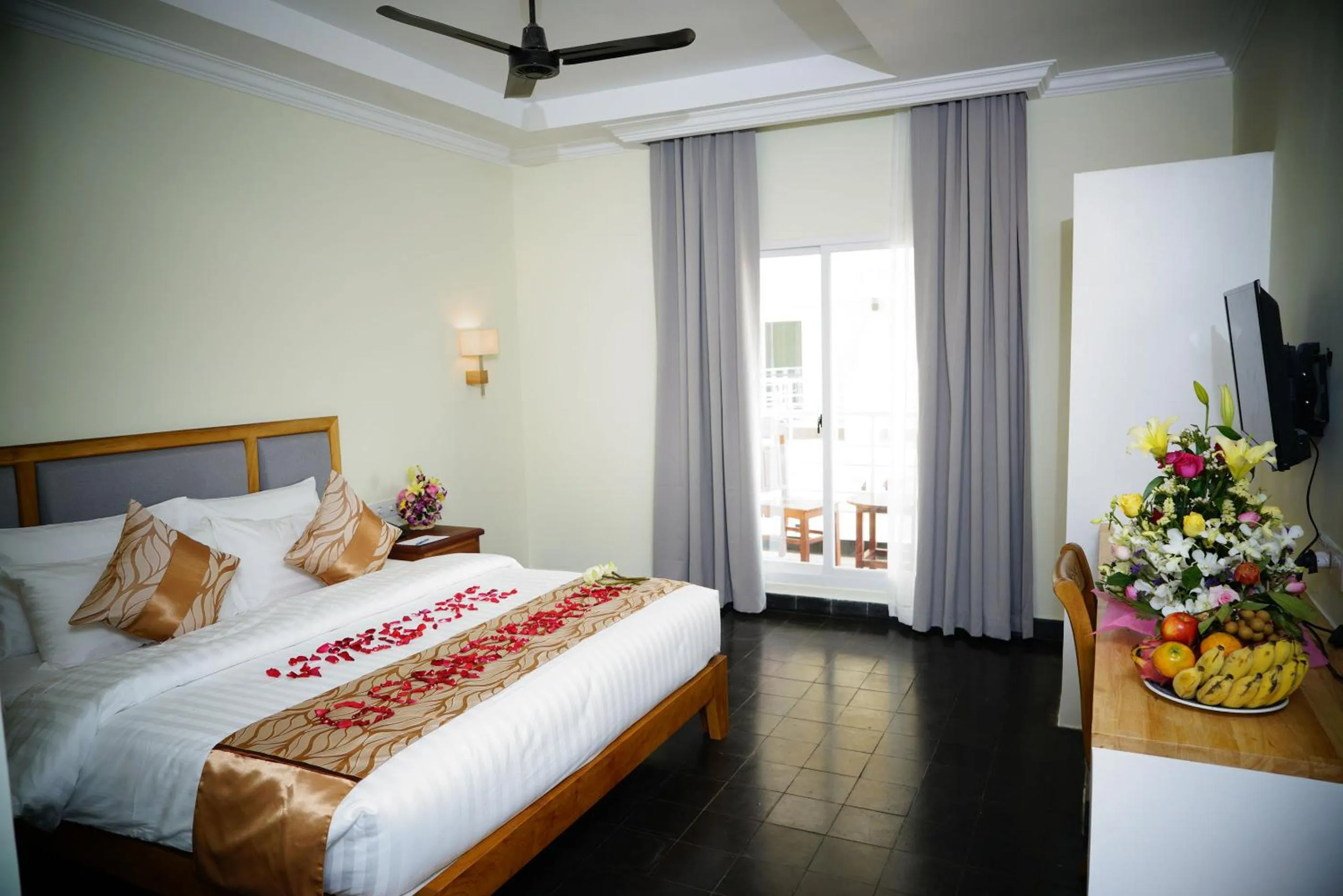 Bed in Grand Bayon Siem Reap Hotel