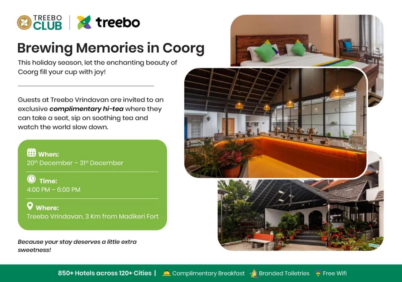 Treebo Vrindavan, 3 Km From Madikeri Fort