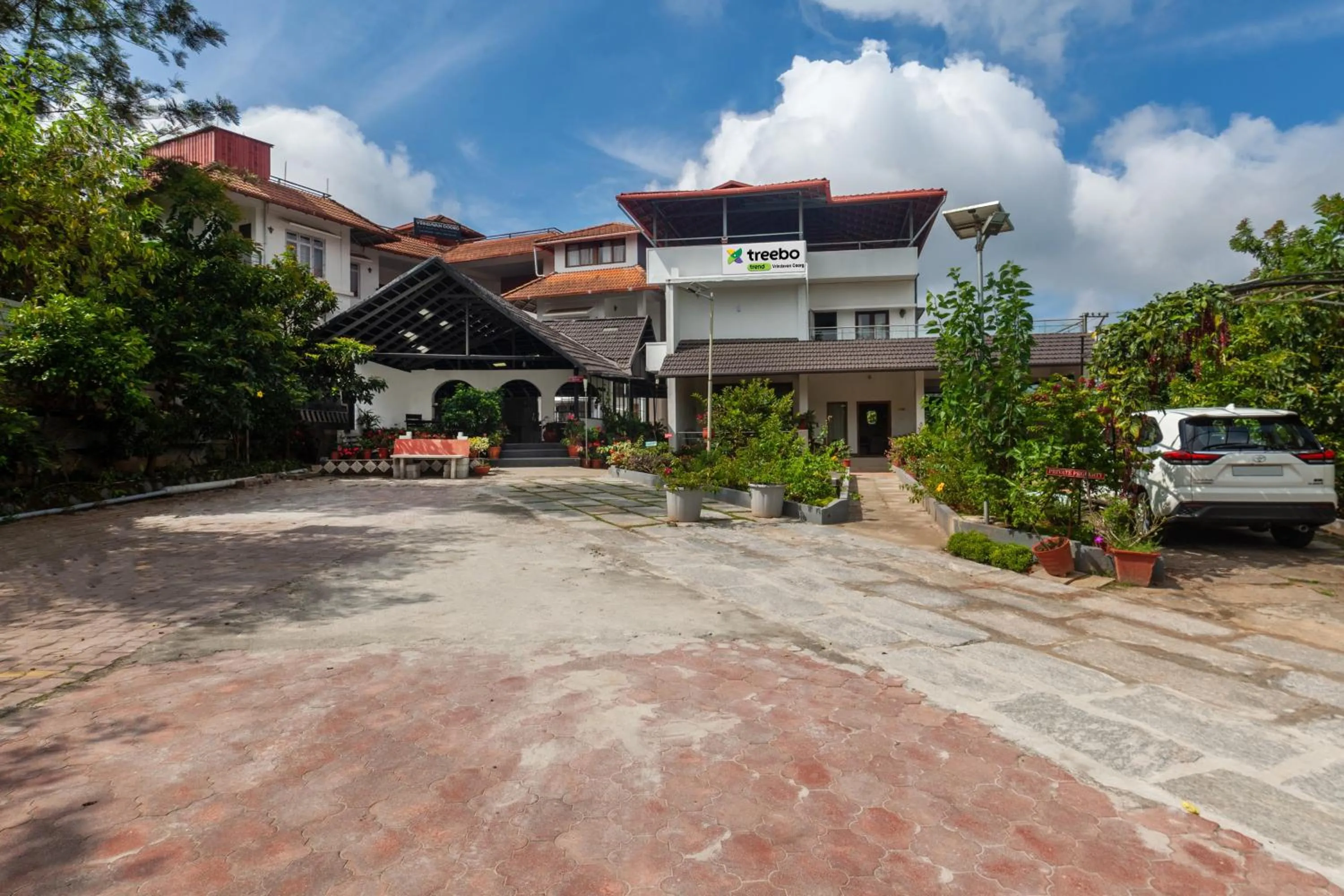Facade/entrance in Treebo Vrindavan, 3 Km From Madikeri Fort