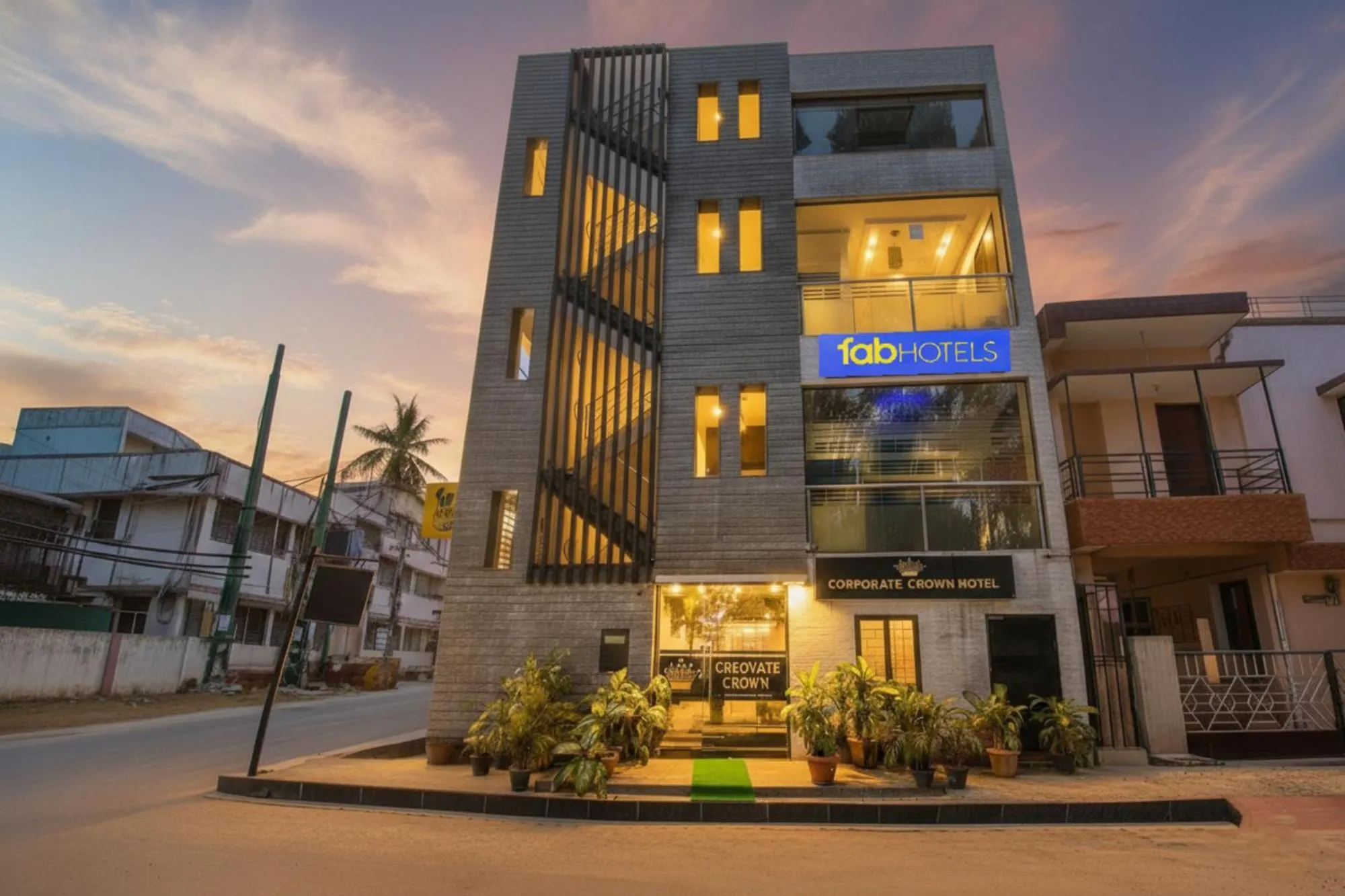 Property building in FabHotel Corporate Crown - Nr Jyoti Nivas University