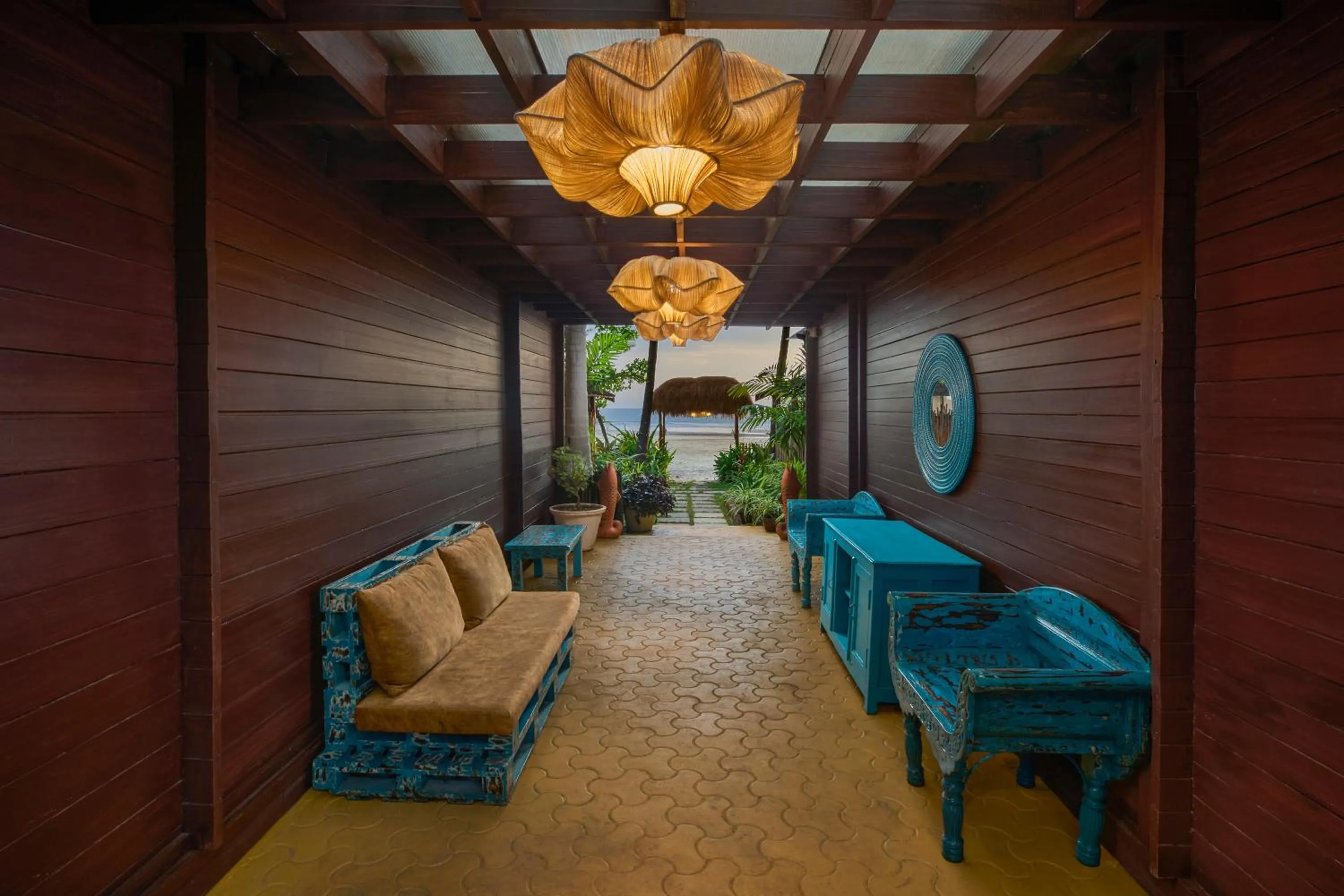 Facade/entrance in LaRiSa Resort, Morjim