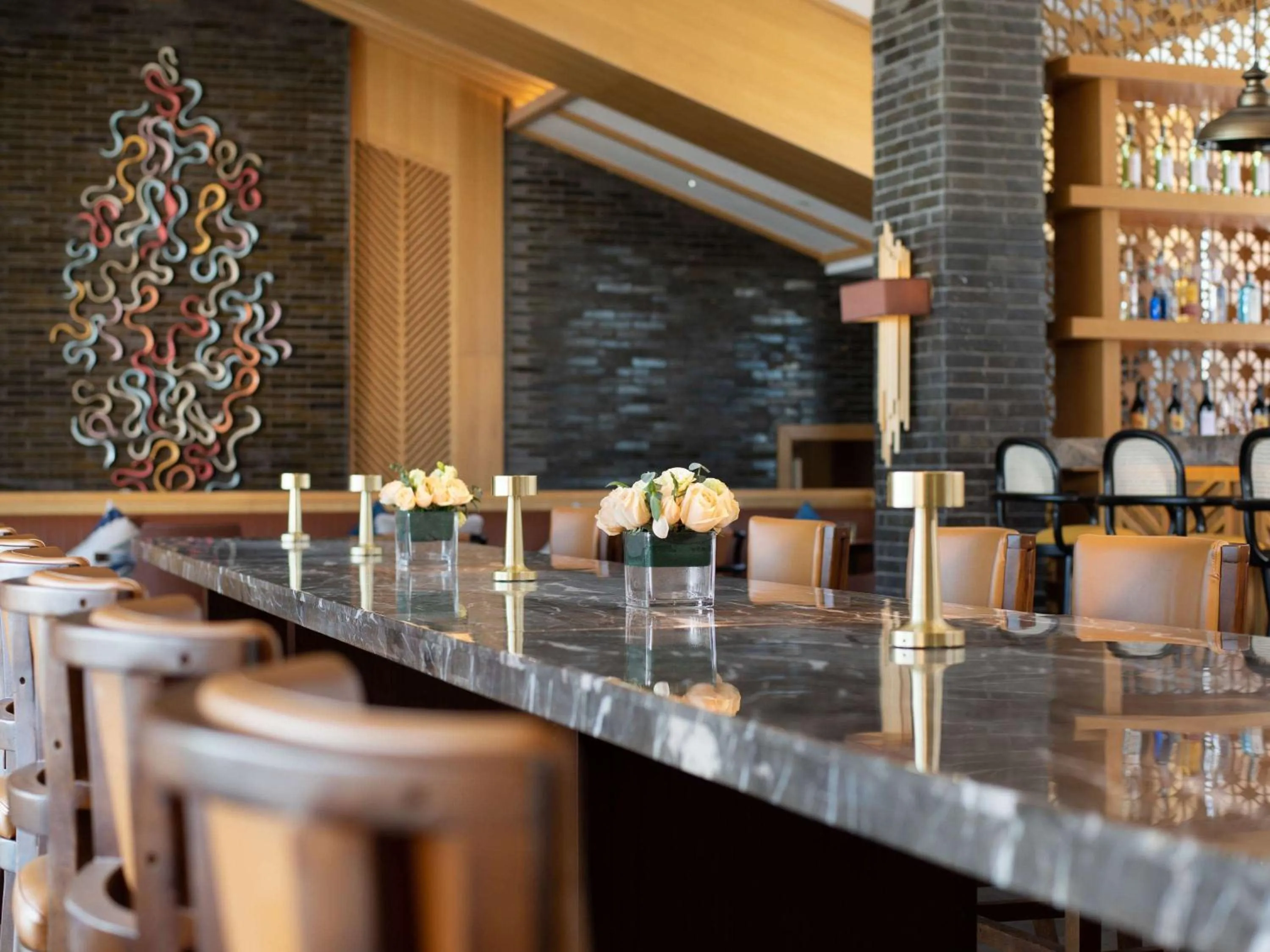 Lounge or bar in The View Hotel Changbai Mountain - MGallery Collection