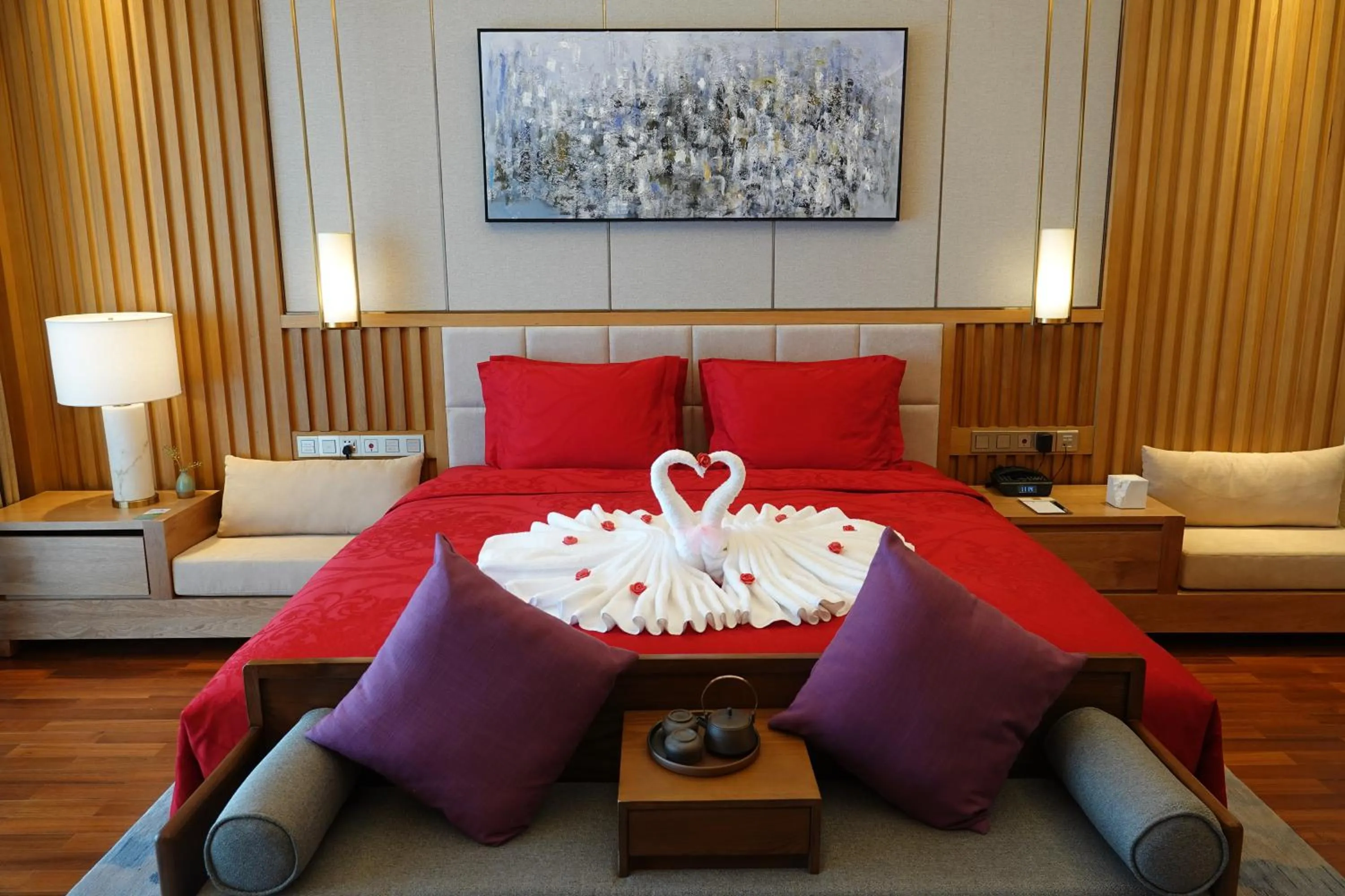 Bed in The View Hotel Changbai Mountain - MGallery Collection