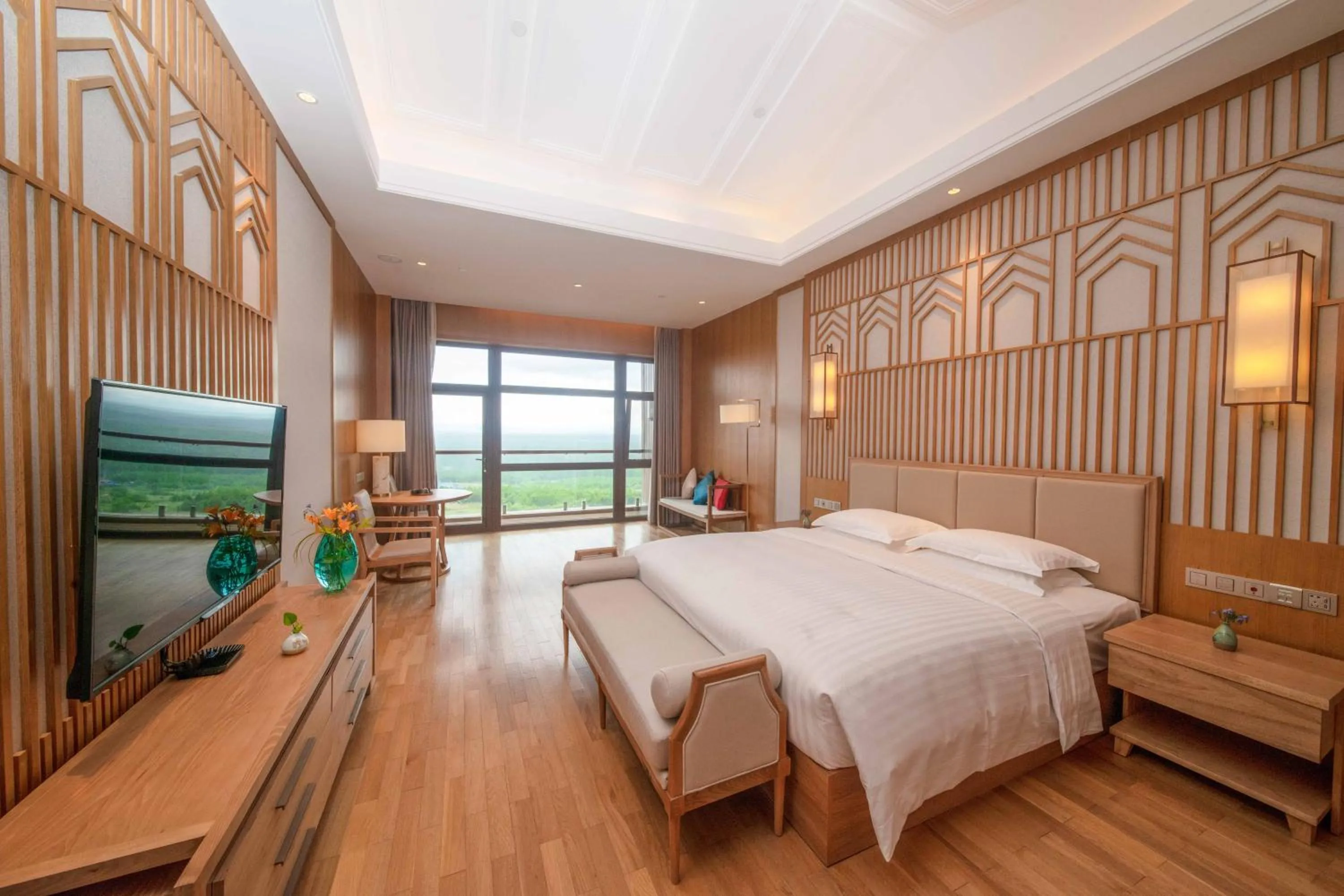 Bed in The View Hotel Changbai Mountain - MGallery Collection