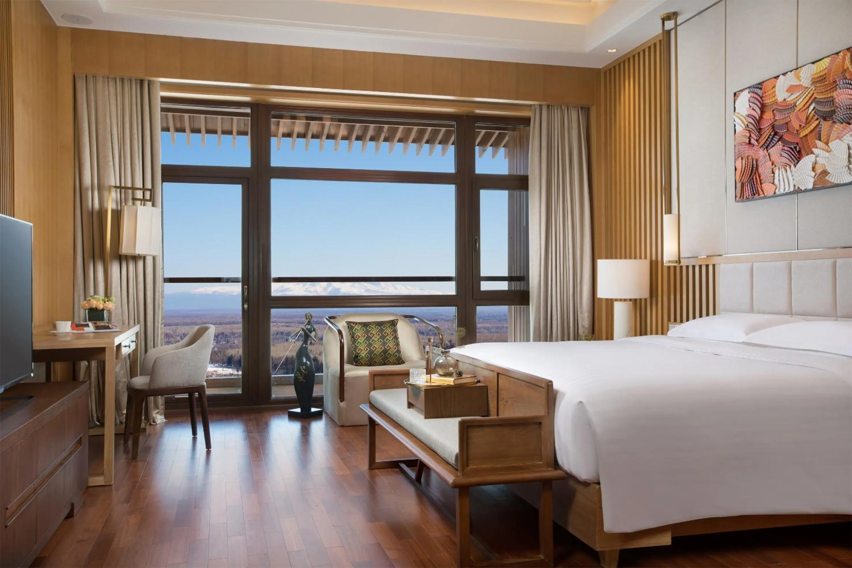 Bed in The View Hotel Changbai Mountain - MGallery Collection