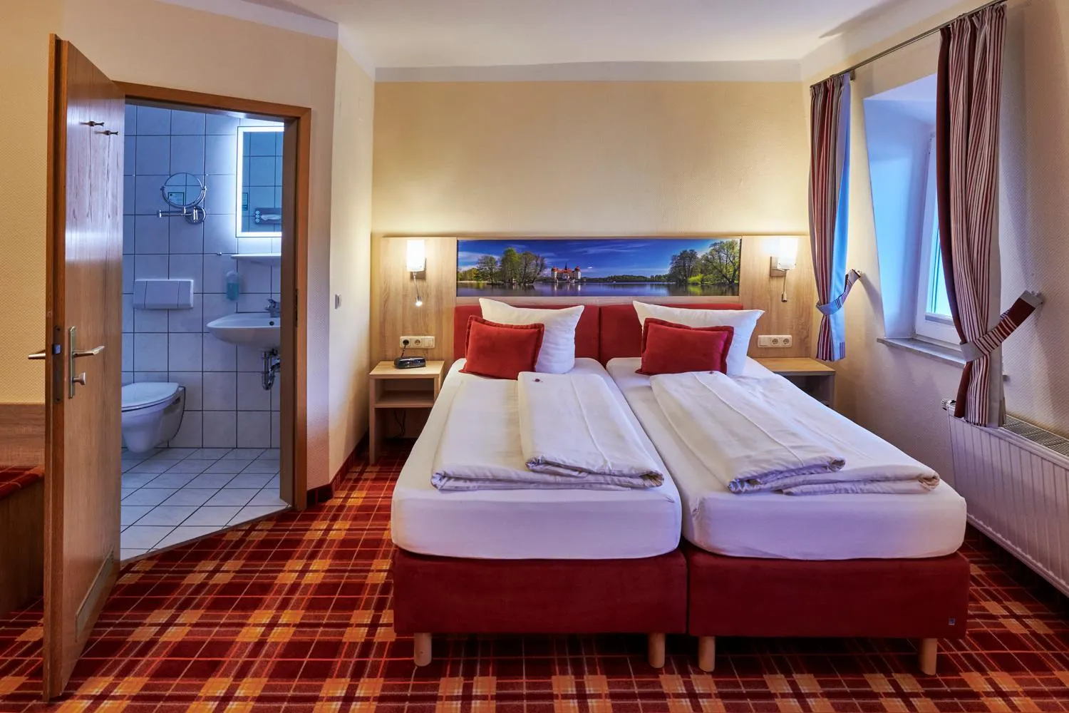 Bed in Hotel Elbparadies