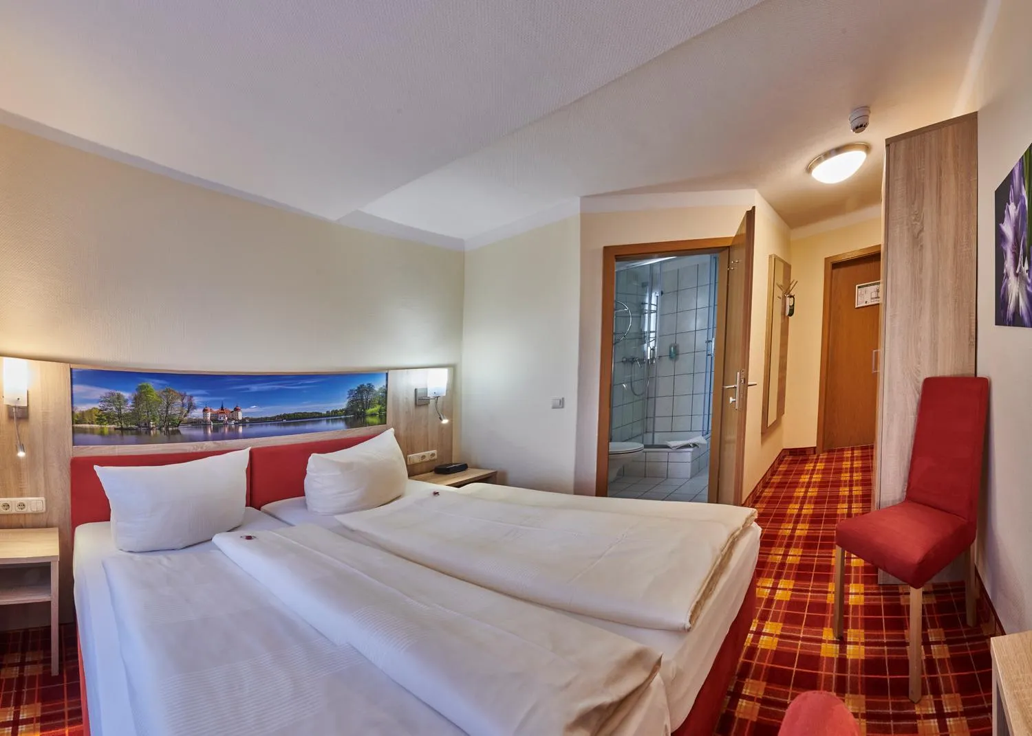 Photo of the whole room, Bed in Hotel Elbparadies