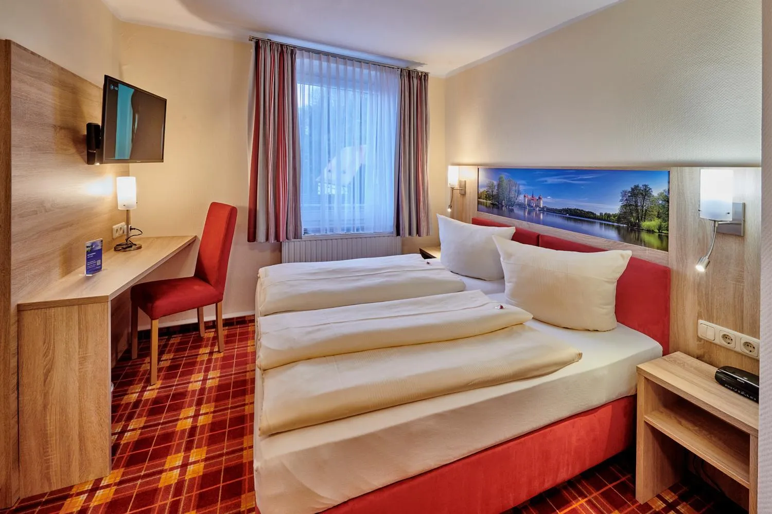 Photo of the whole room, Bed in Hotel Elbparadies