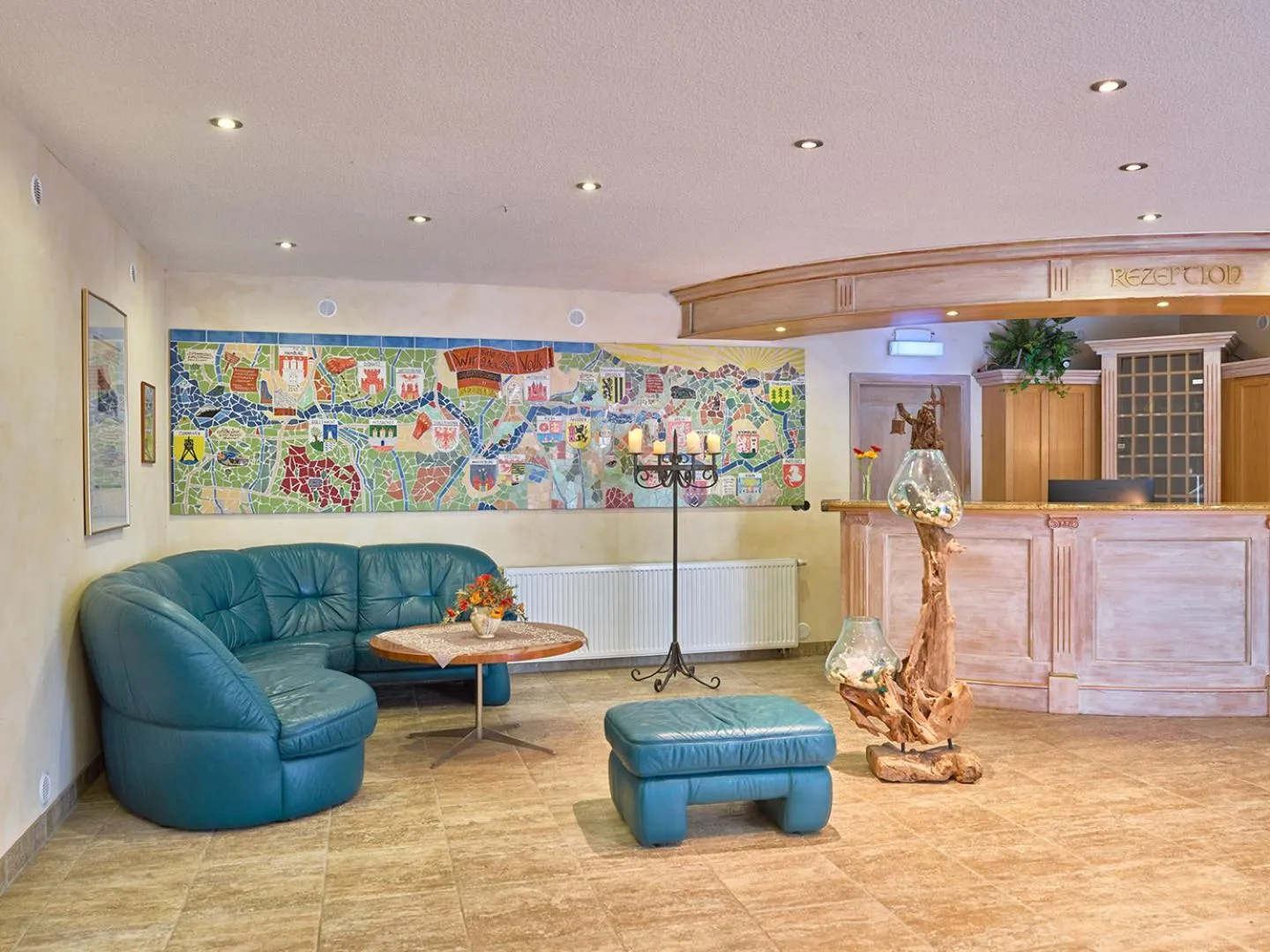 Lobby or reception in Hotel Elbparadies