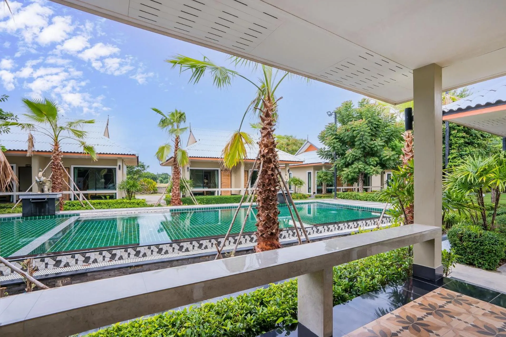 Pool view in Tontan Resort Cha-am