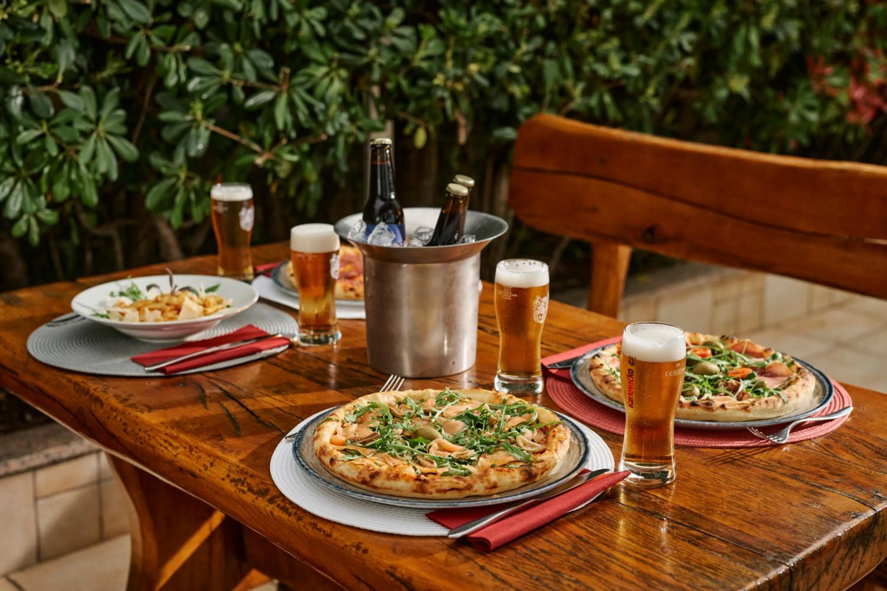 Food and drinks in Hotel Villa Schubert