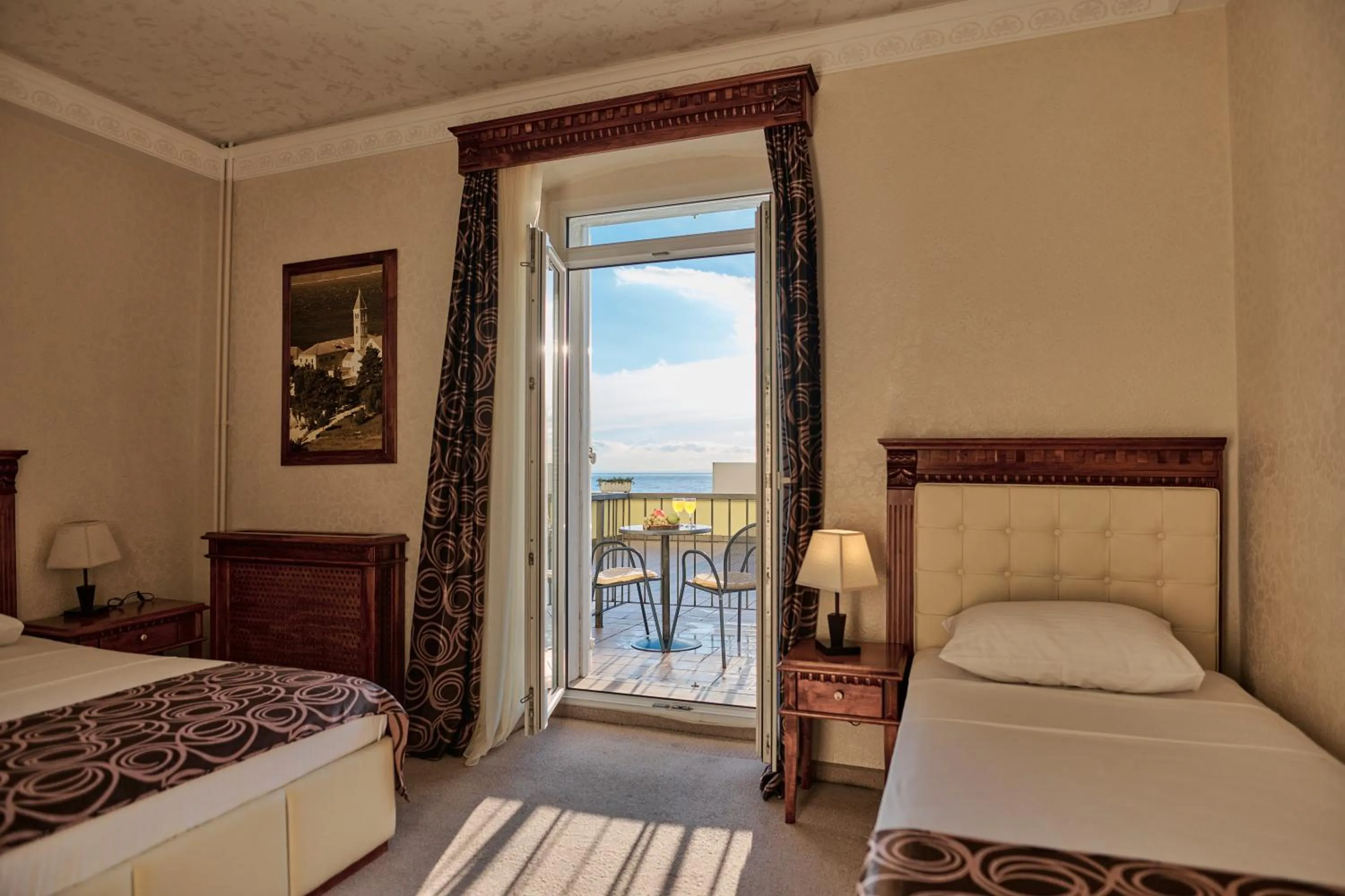 Bed in Hotel Villa Schubert