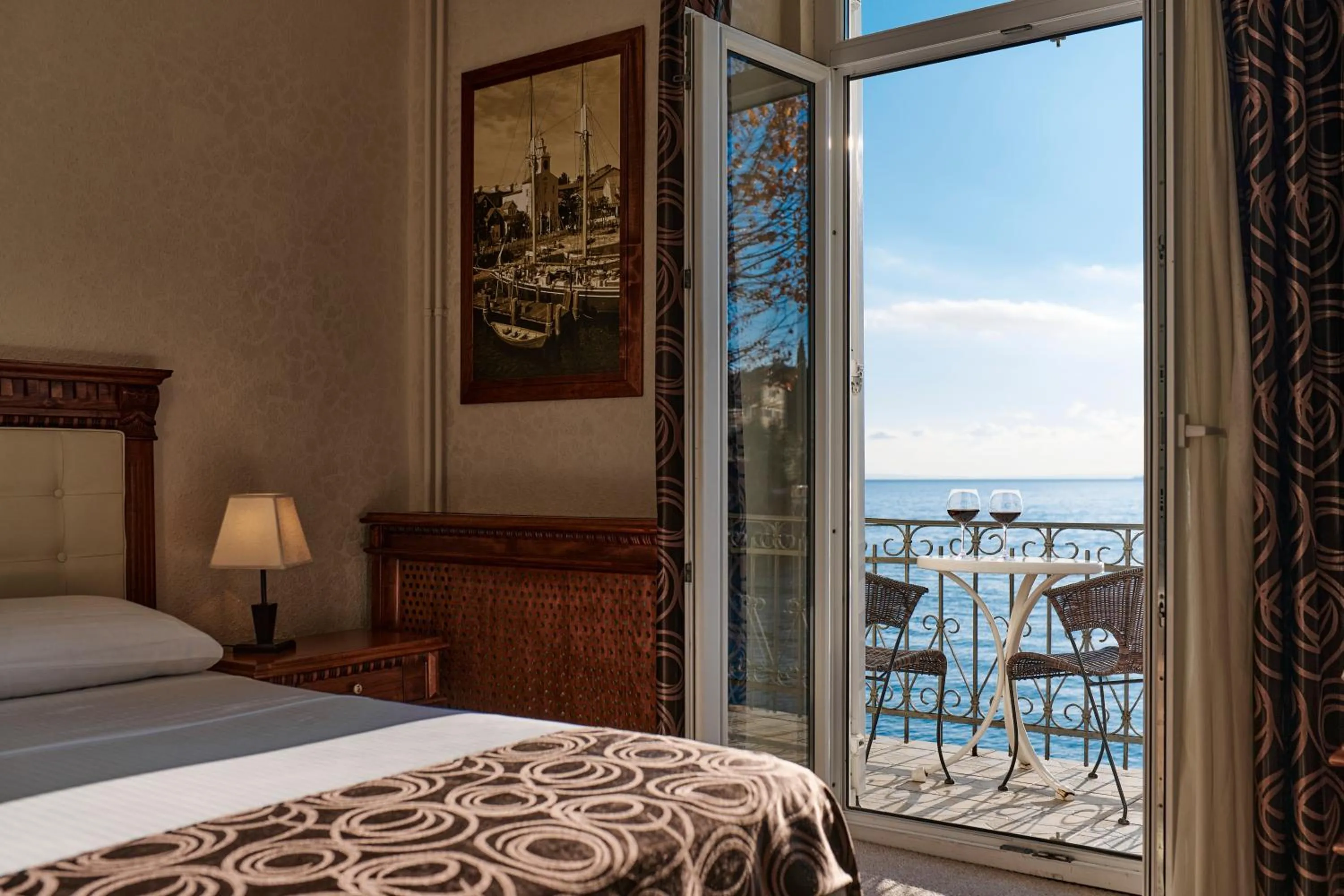 Bed in Hotel Villa Schubert