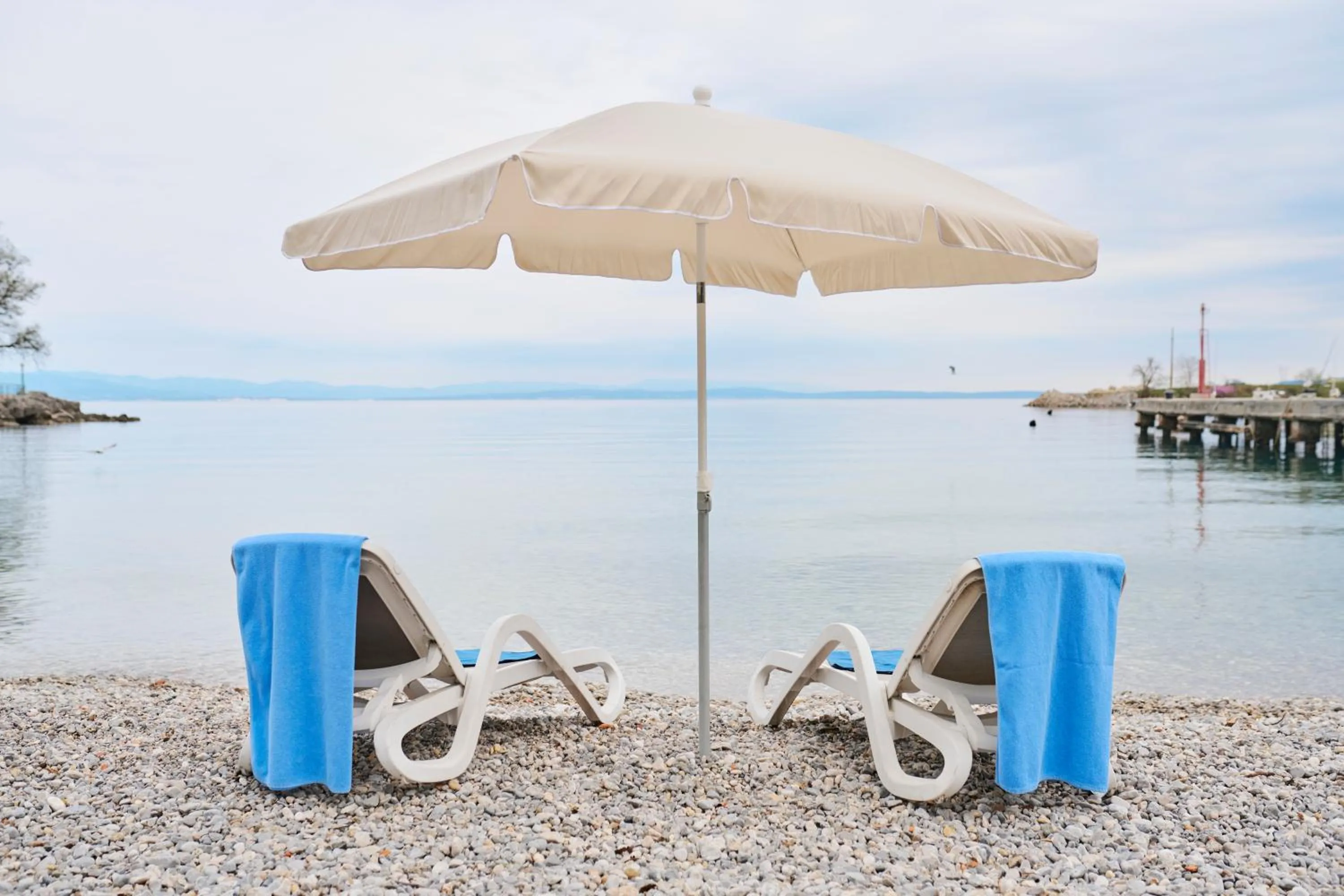 Beach in Hotel Villa Schubert