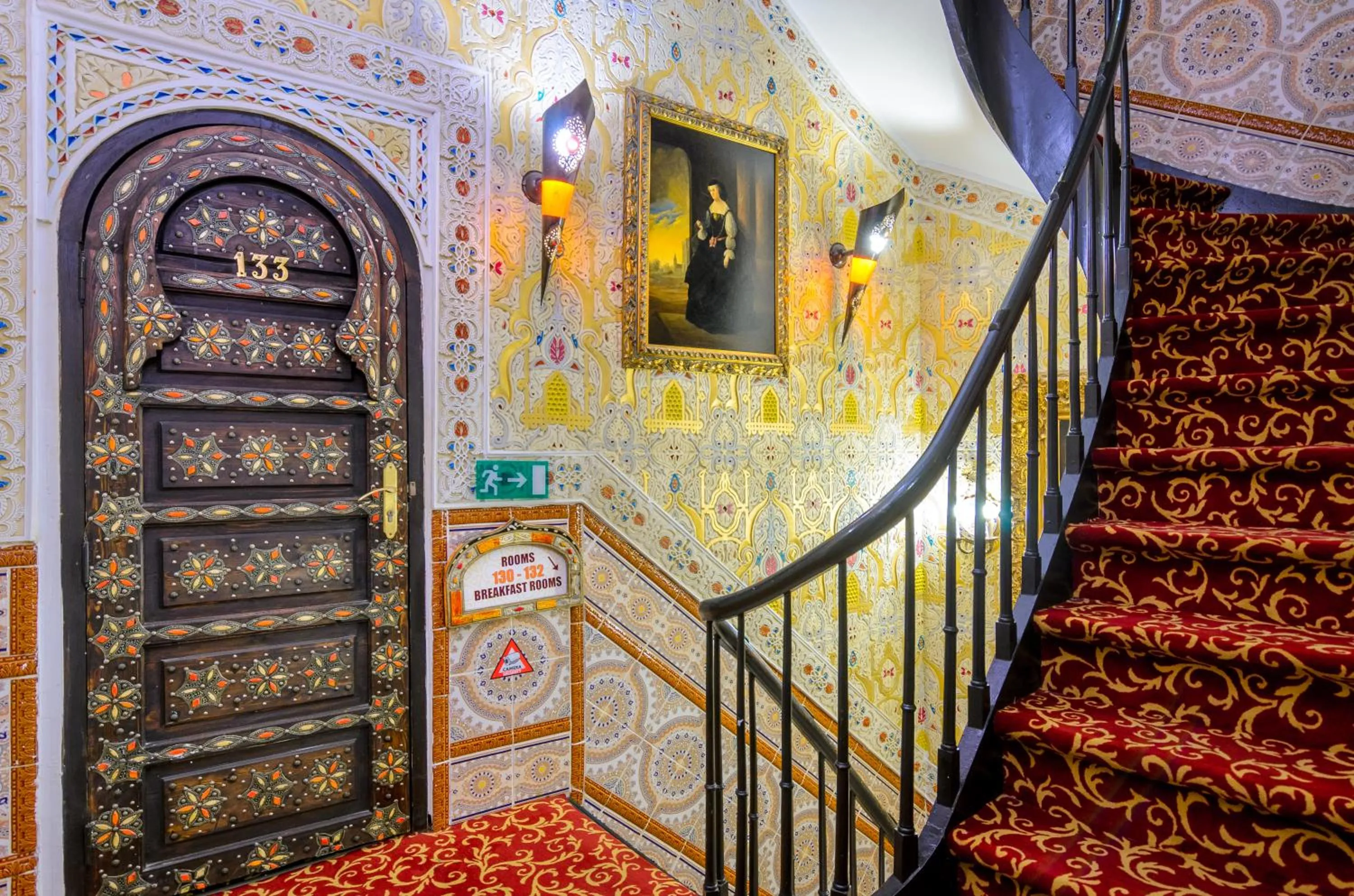 Decorative detail in Hotel Mozart