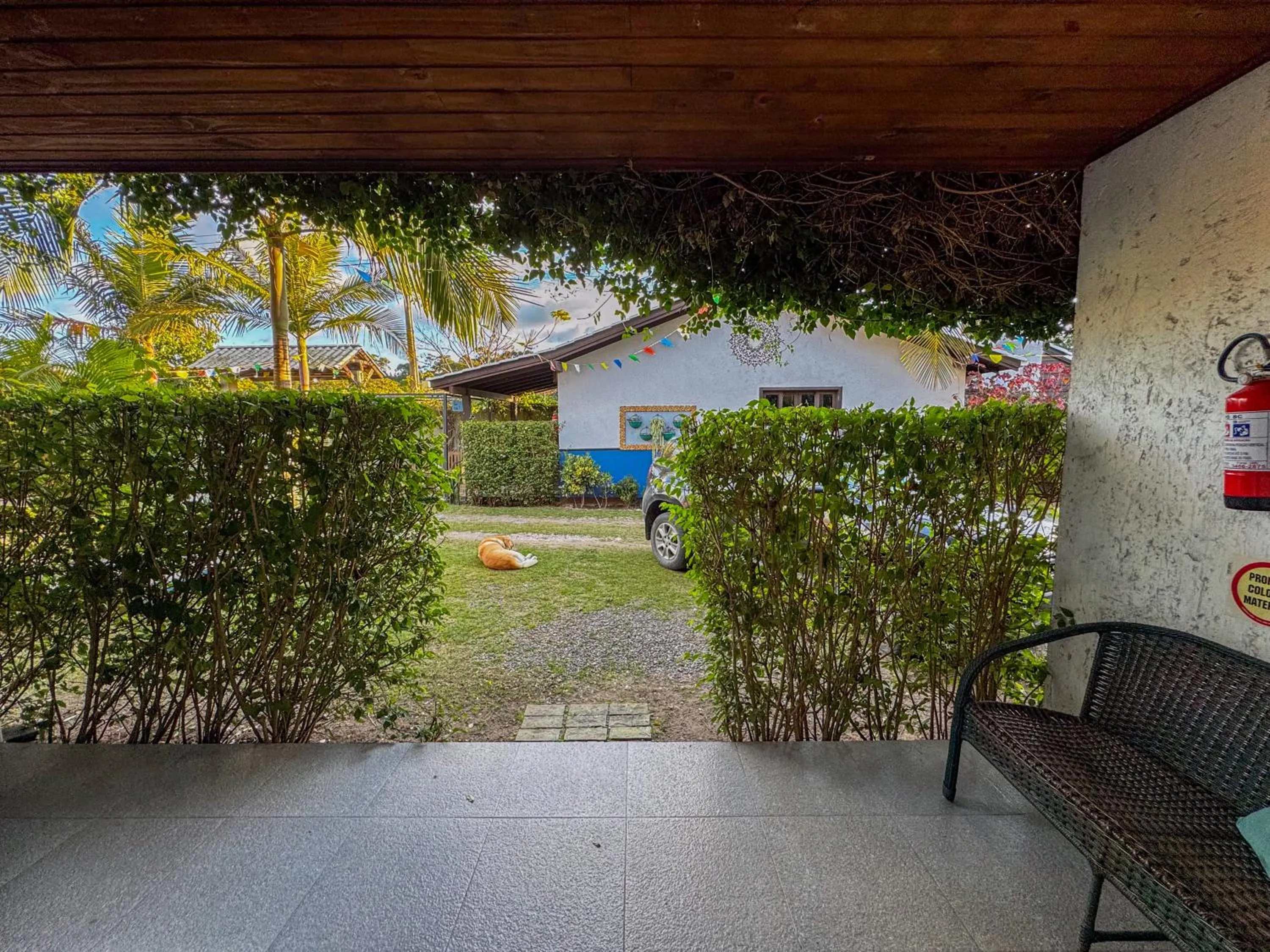 Patio in Pousada Lagoa do Rosa