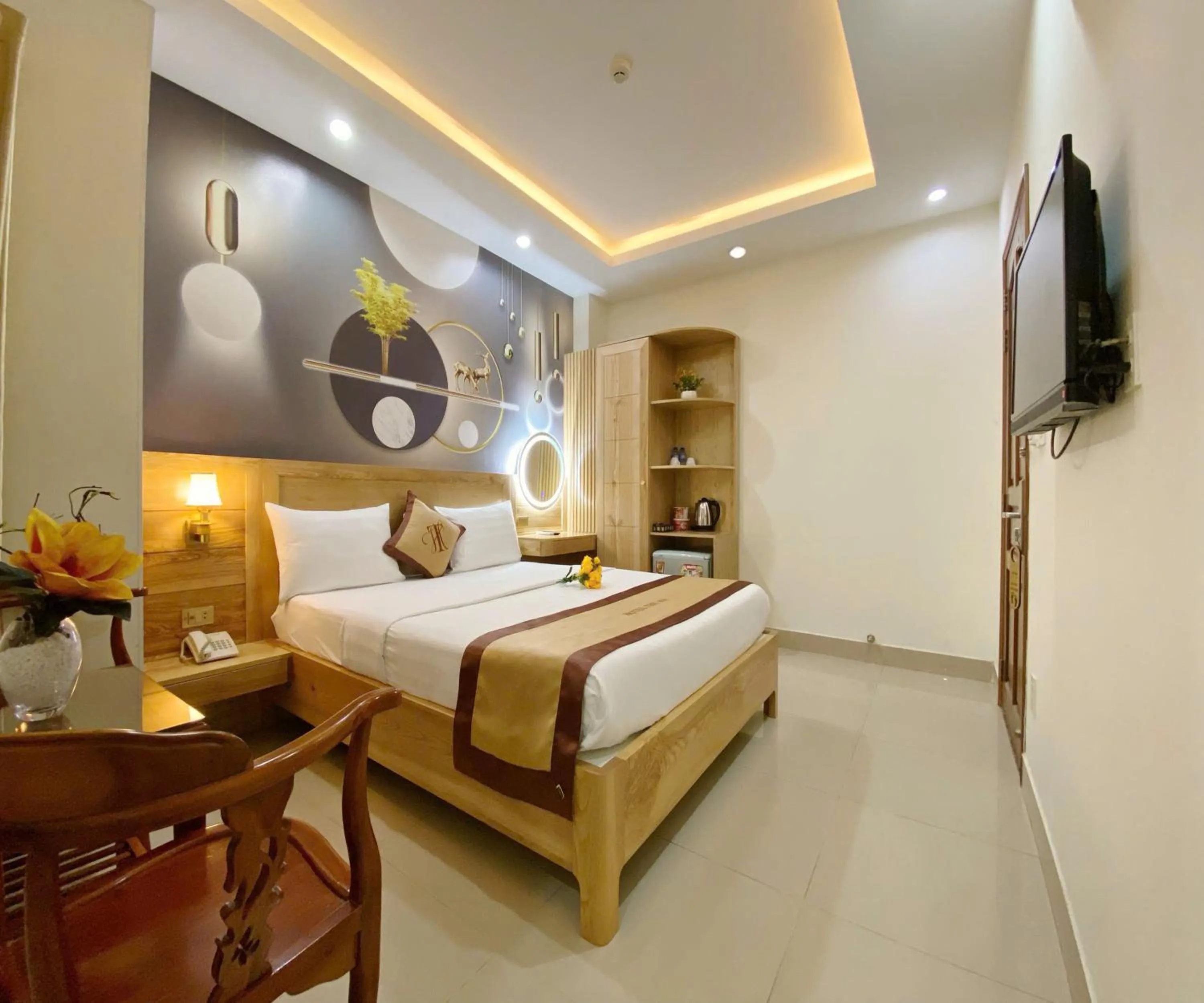 Photo of the whole room, Bed in Thu Ha Airport Hotel