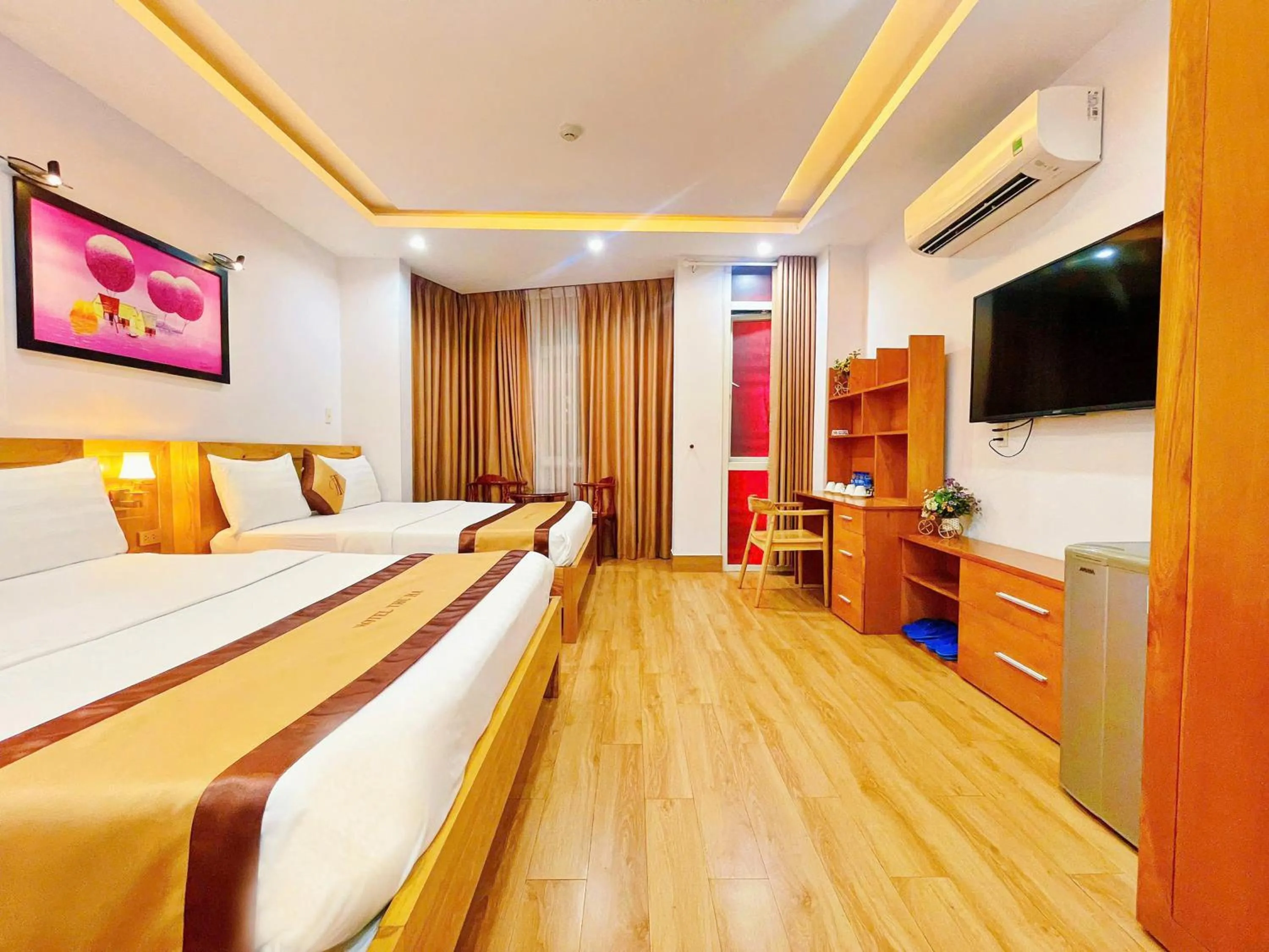 Bed in Thu Ha Airport Hotel