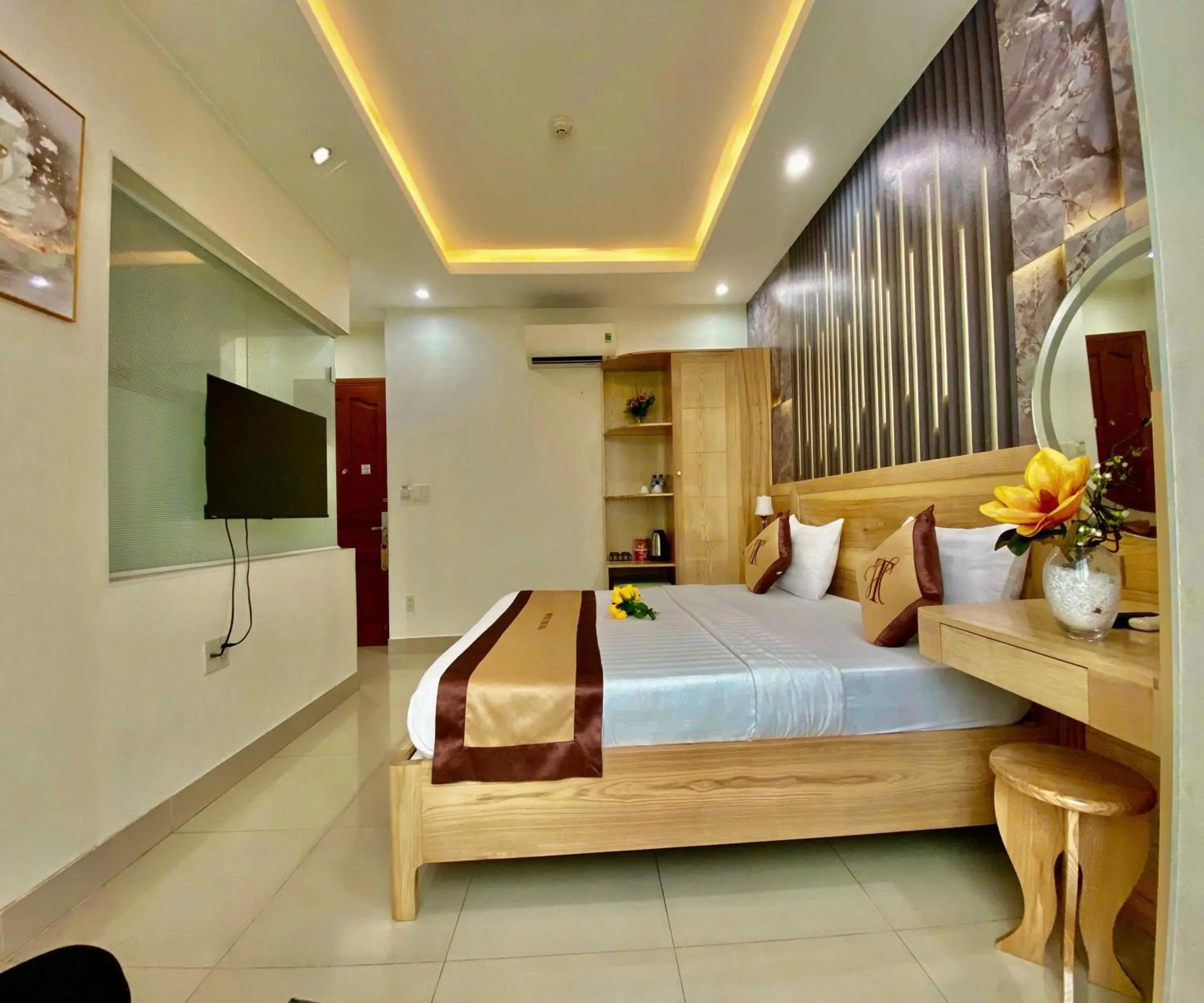 Bedroom, Bed in Thu Ha Airport Hotel