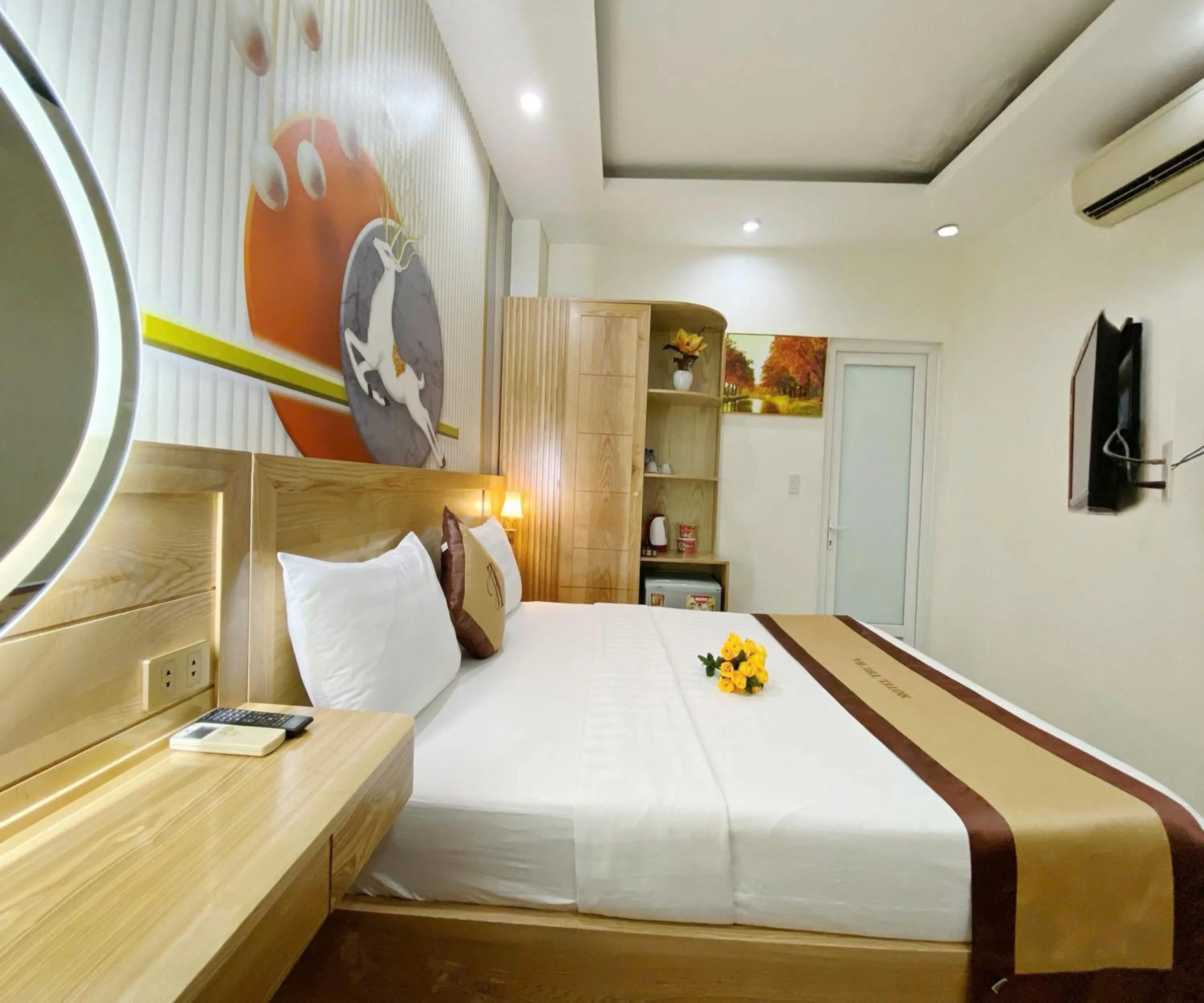 Bed in Thu Ha Airport Hotel